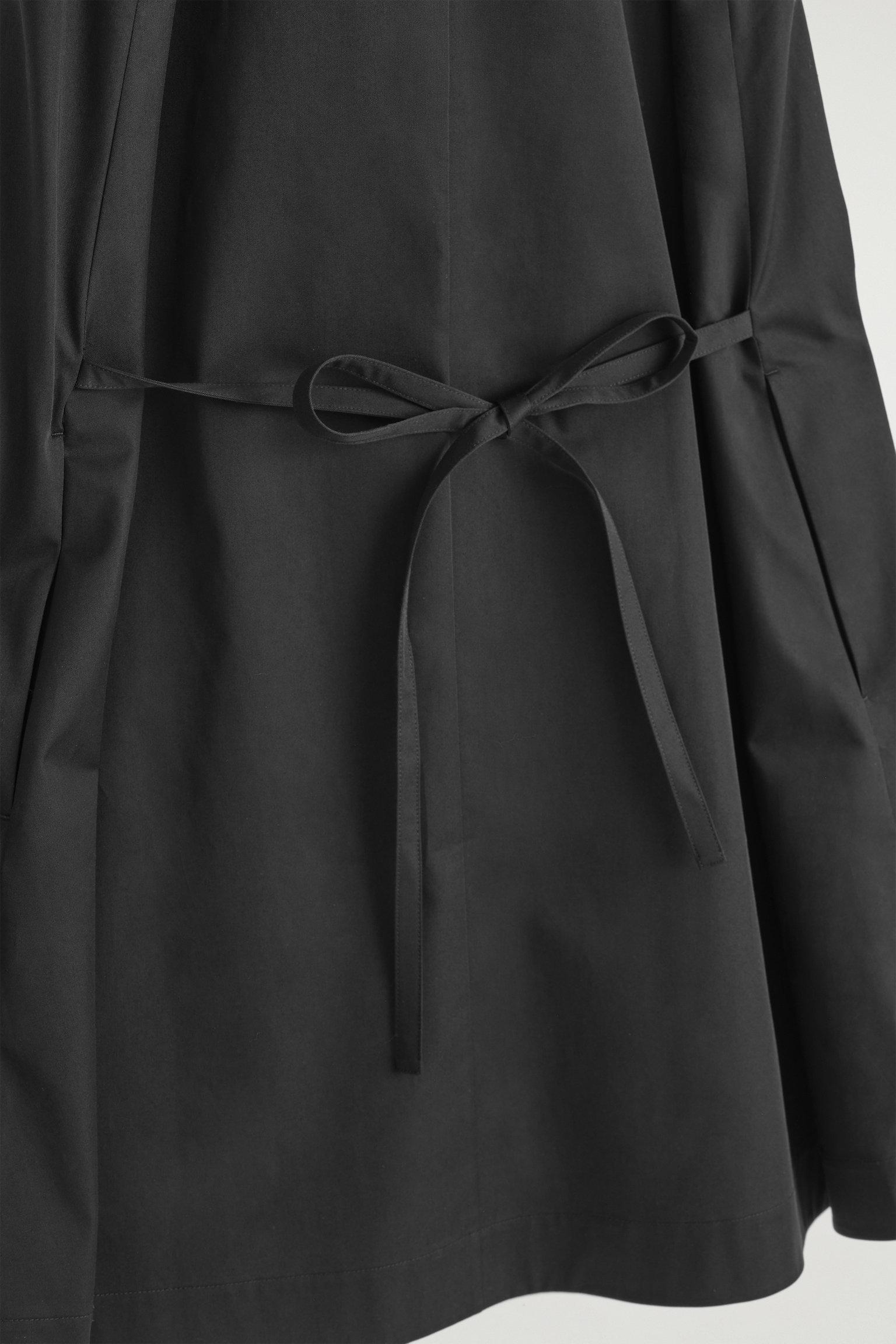 ROBE COURTE BOUTONNÉE EN COTON PIMA - NOIR/ROSE/ROSE - 3