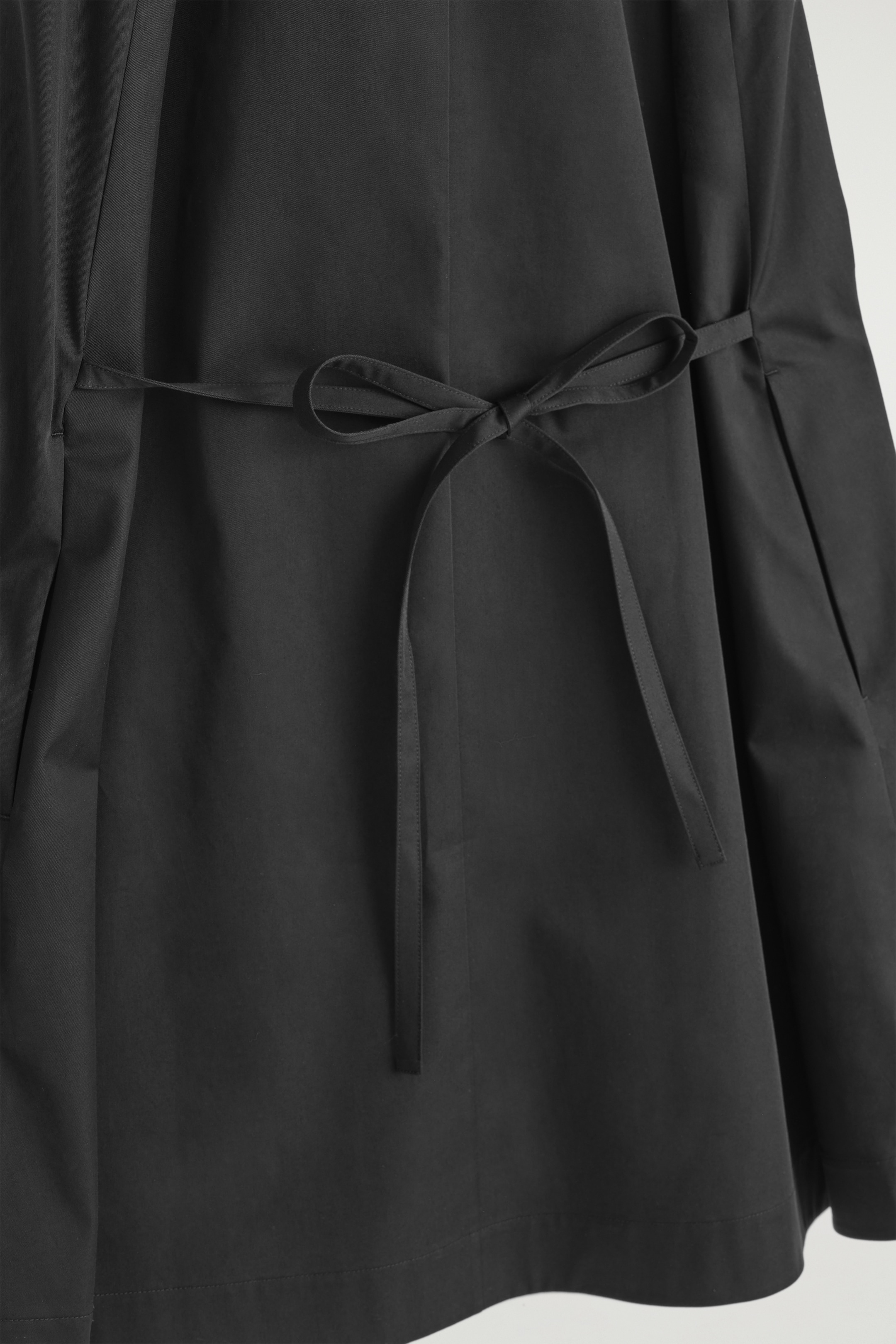 View larger image: BUTTONED PIMA COTTON MINI DRESS - BLACK - Ladies | H&M GB 5