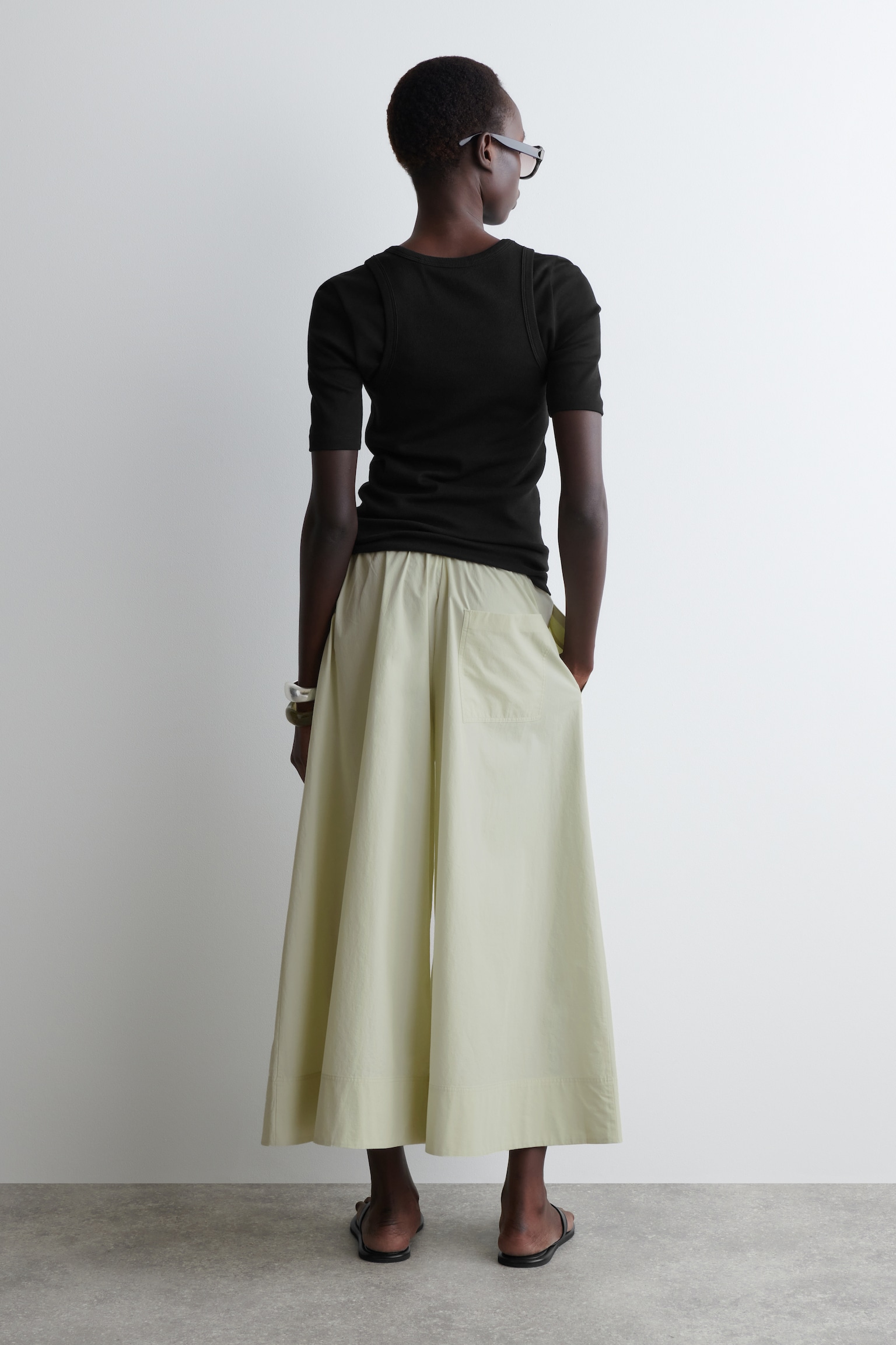 VOLUMINOUS CULOTTES - LIGHT GREEN - 6