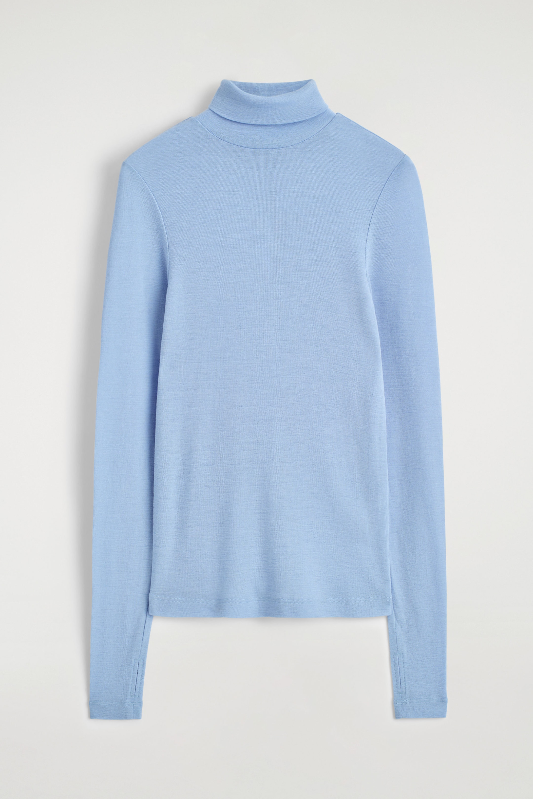 MERINO WOOL HIGH-NECK TOP