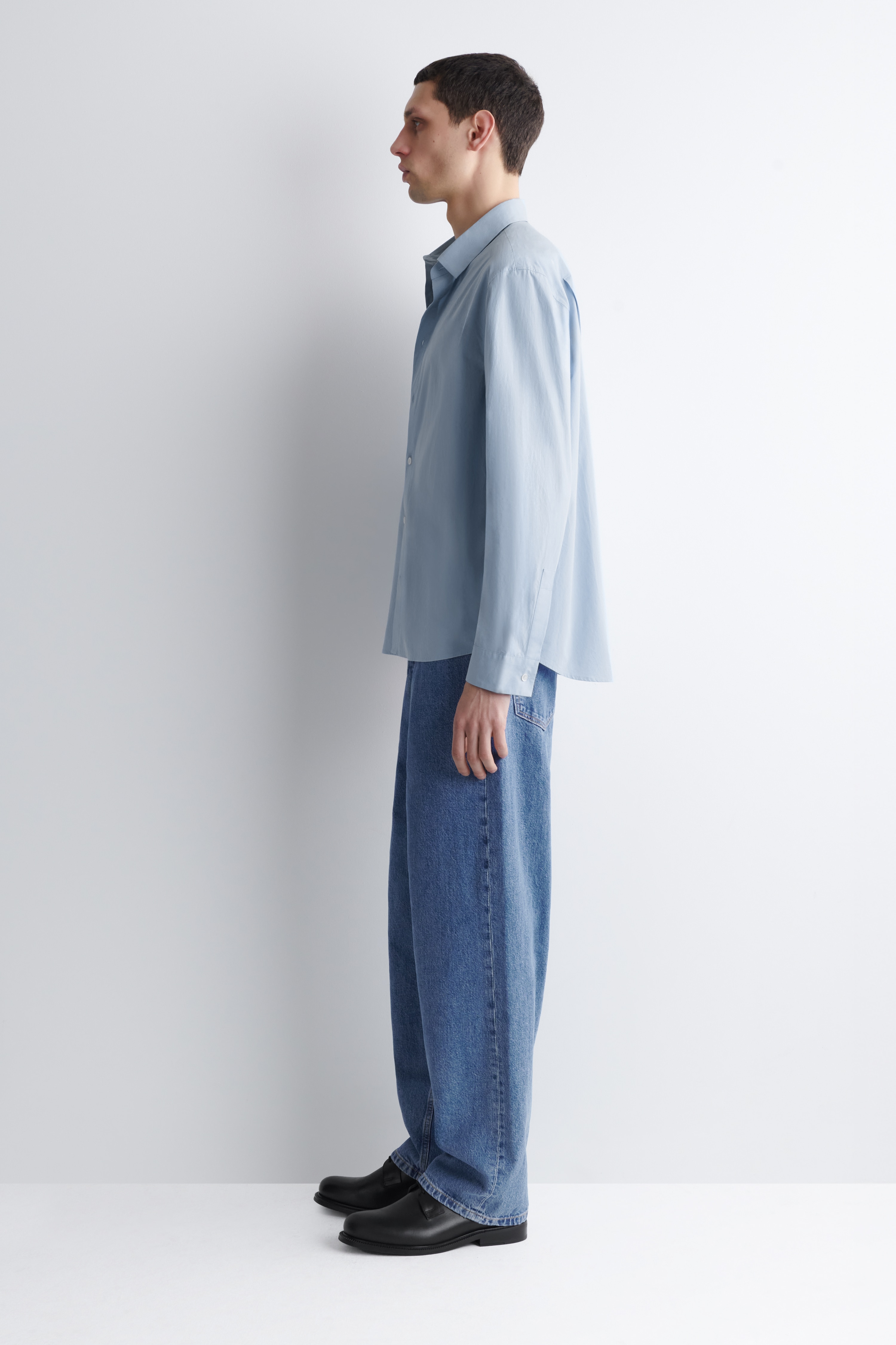 RELAXED PIMA COTTON-POPLIN SHIRT