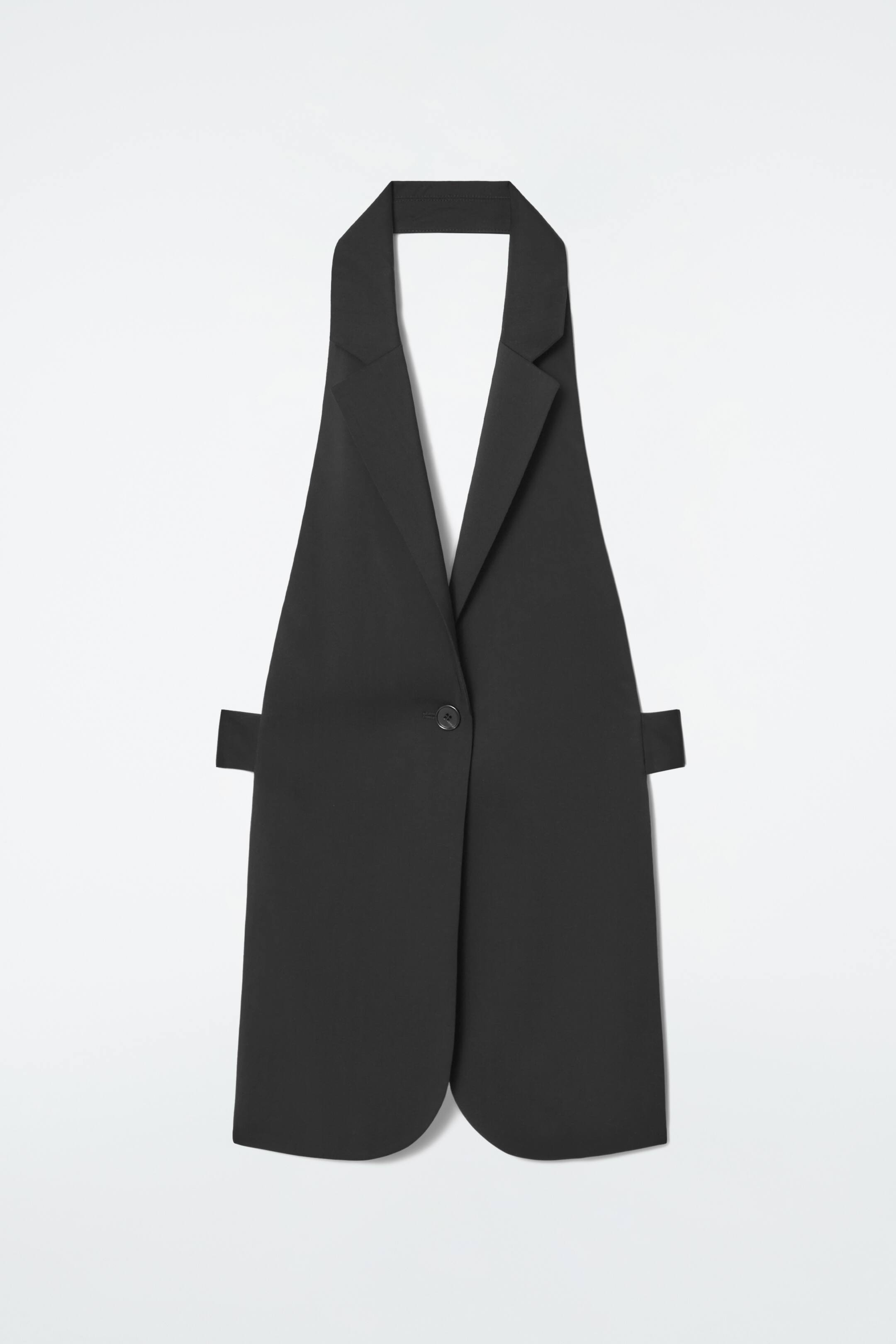 View larger image: LONGLINE BACKLESS WOOL WAISTCOAT - BLACK - Ladies | H&M GB 1