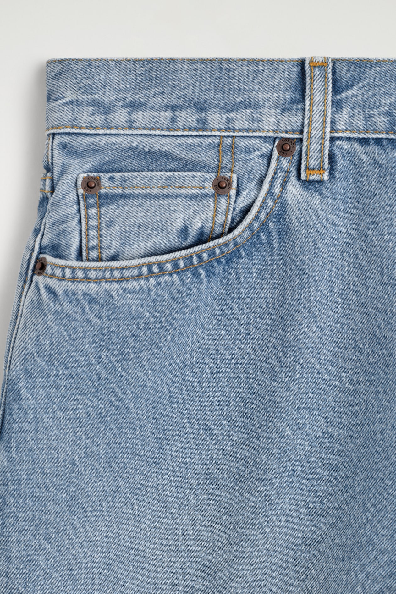 FACADE STRAIGHT-LEG JEANS — BLUE