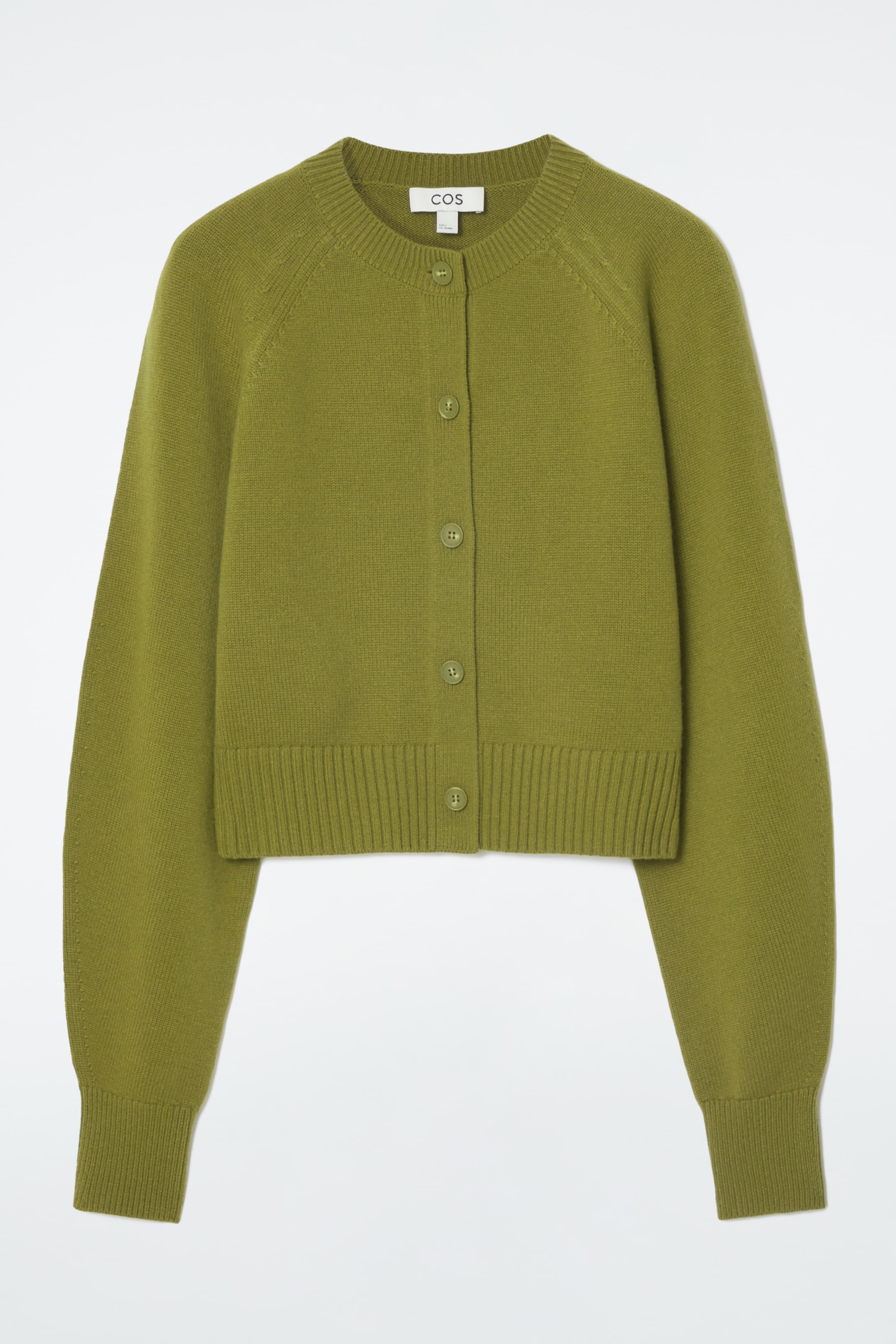View larger image: CROPPED WOOL CARDIGAN - OLIVE GREEN - Ladies | H&M GB 1