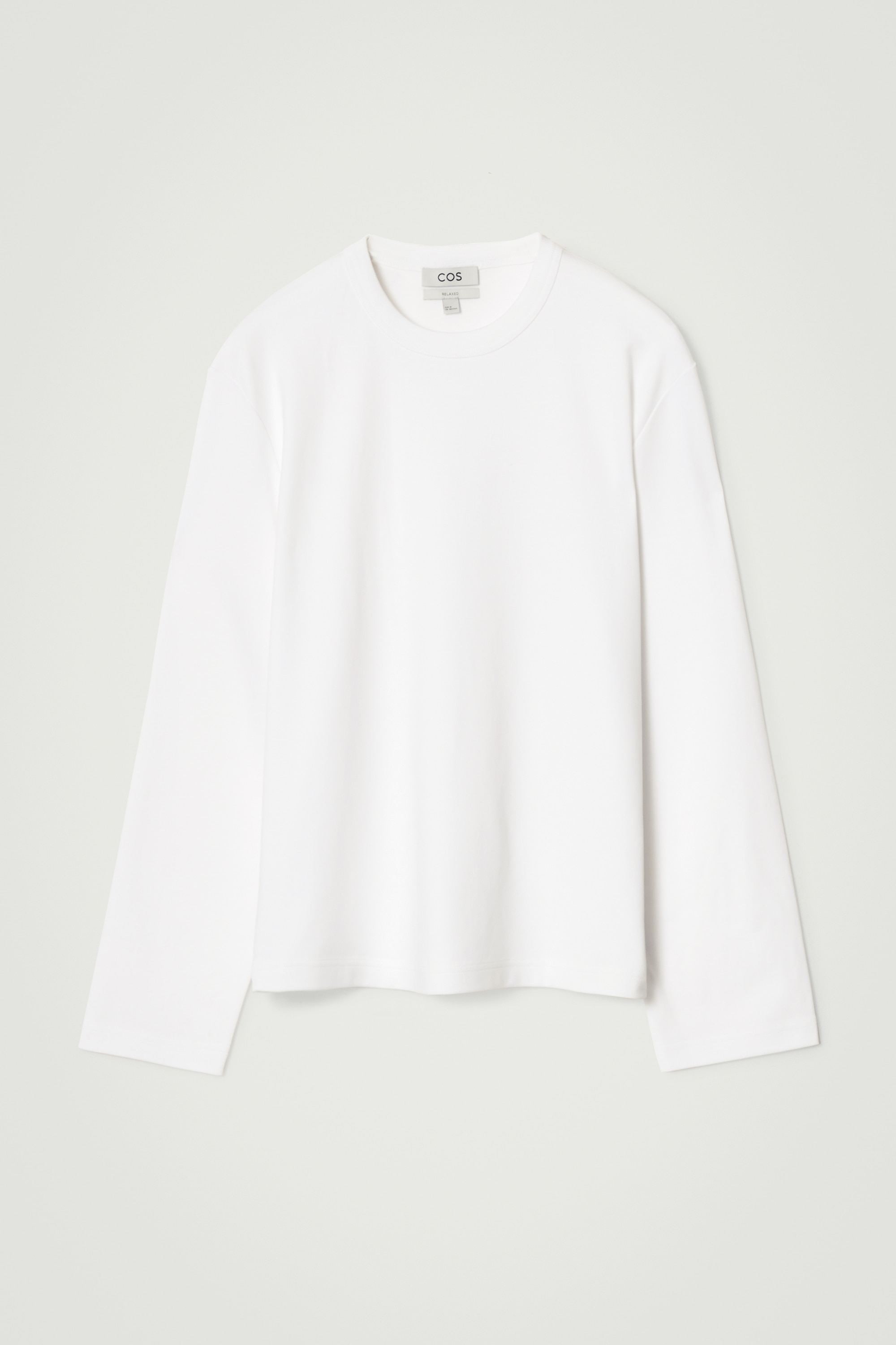 RELAXED JERSEY INTERLOCK LONG-SLEEVED T-SHIRT - WHITE/RED/LIGHT BLUE/BORDEAUX/NAVY/BLUE/BLACK/RED / WHITE / STRIPED