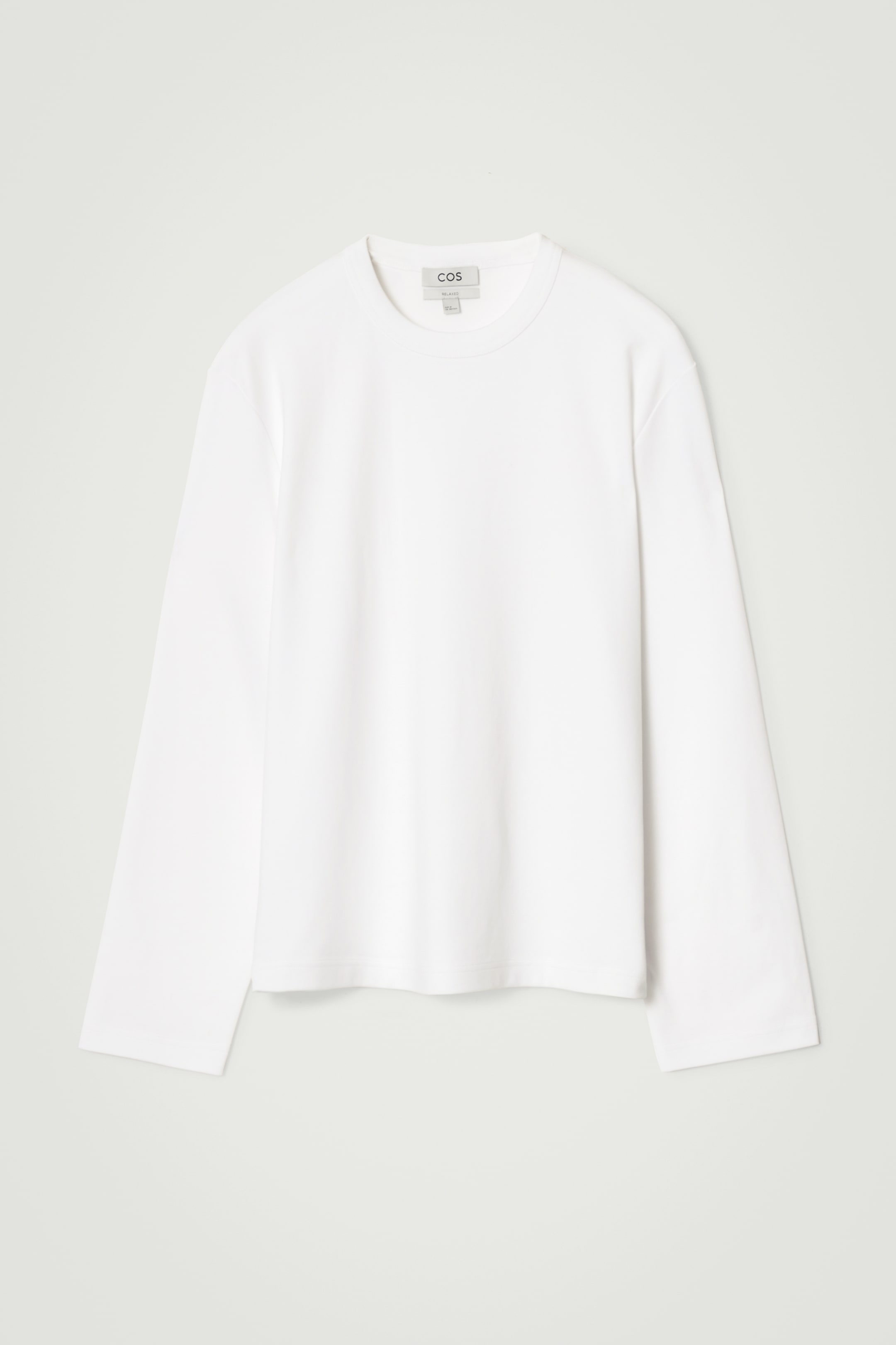 Zobacz większy obraz: T-SHIRT Z DŁUGIM RĘKAWEM Z BAWEŁNY DWUŁOŻYSKOWEJ - BIAŁY - ON | H&M PL 5