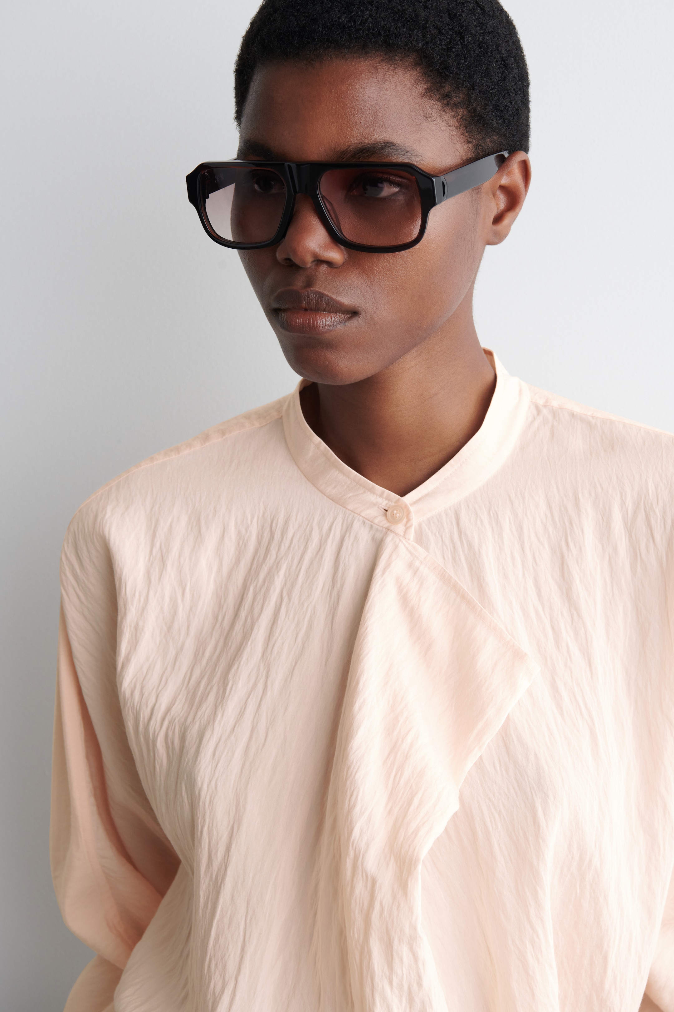 Visualizza immagine più grande: CAMICETTA CON PANNELLO DRAPPEGGIATO - ALBICOCCA - DONNA | H&M IT 4