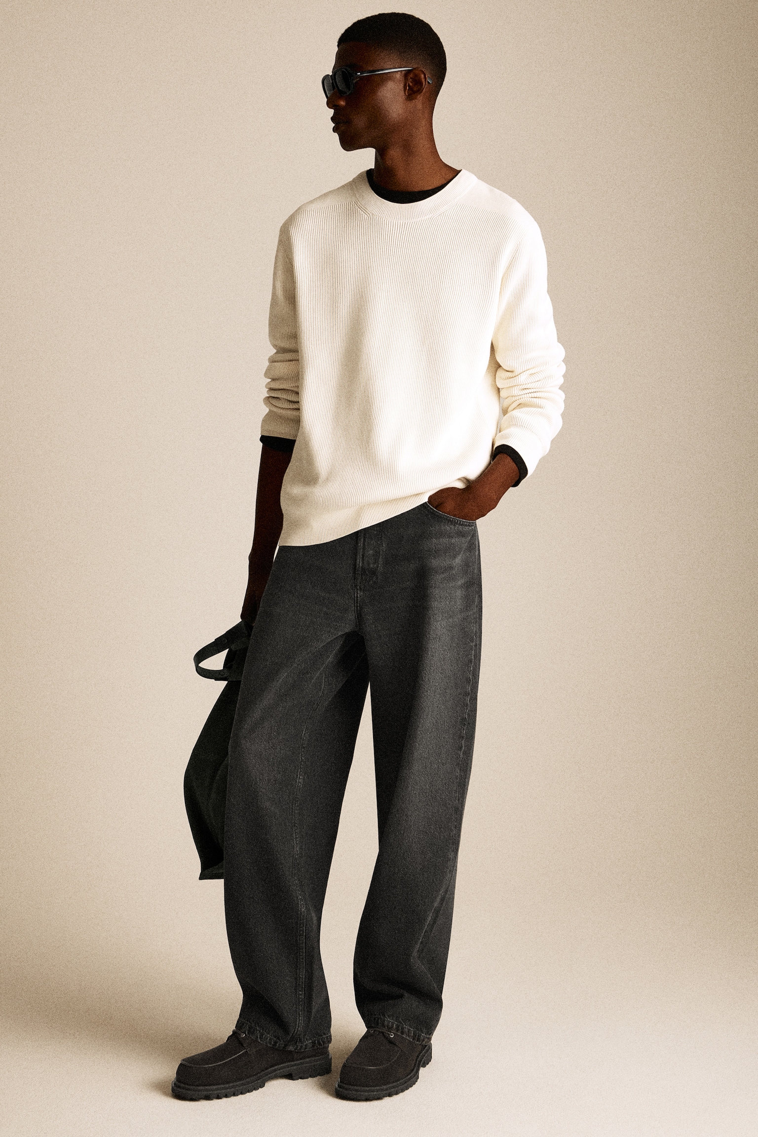 JEAN RIDER DROIT - NOIR DÉLAVÉ/BLEU DÉLAVÉ/BEIGE/BLEU CIEL - 5