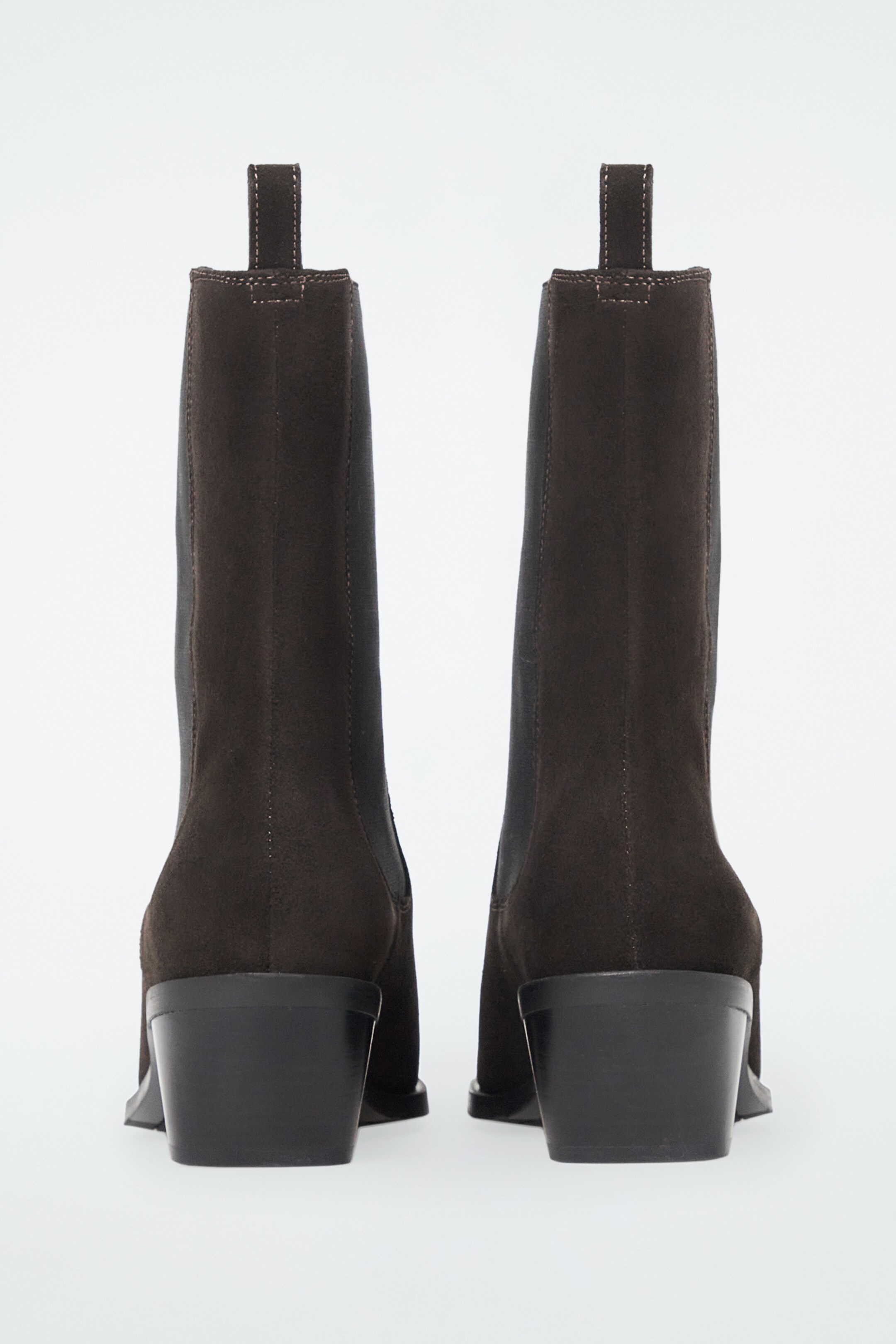Größeres Bild anzeigen: CHELSEA-COWBOYSTIEFEL AUS LEDER - DUNKELBRAUNES VELOURSLEDER - Ladies | H&M AT 3