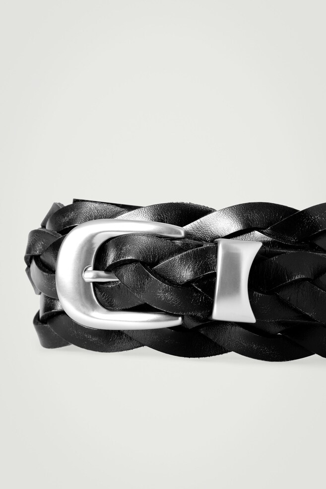 Tête Tressée Western Aledo – Cuir Naturel, Glands Noirs, Neuve