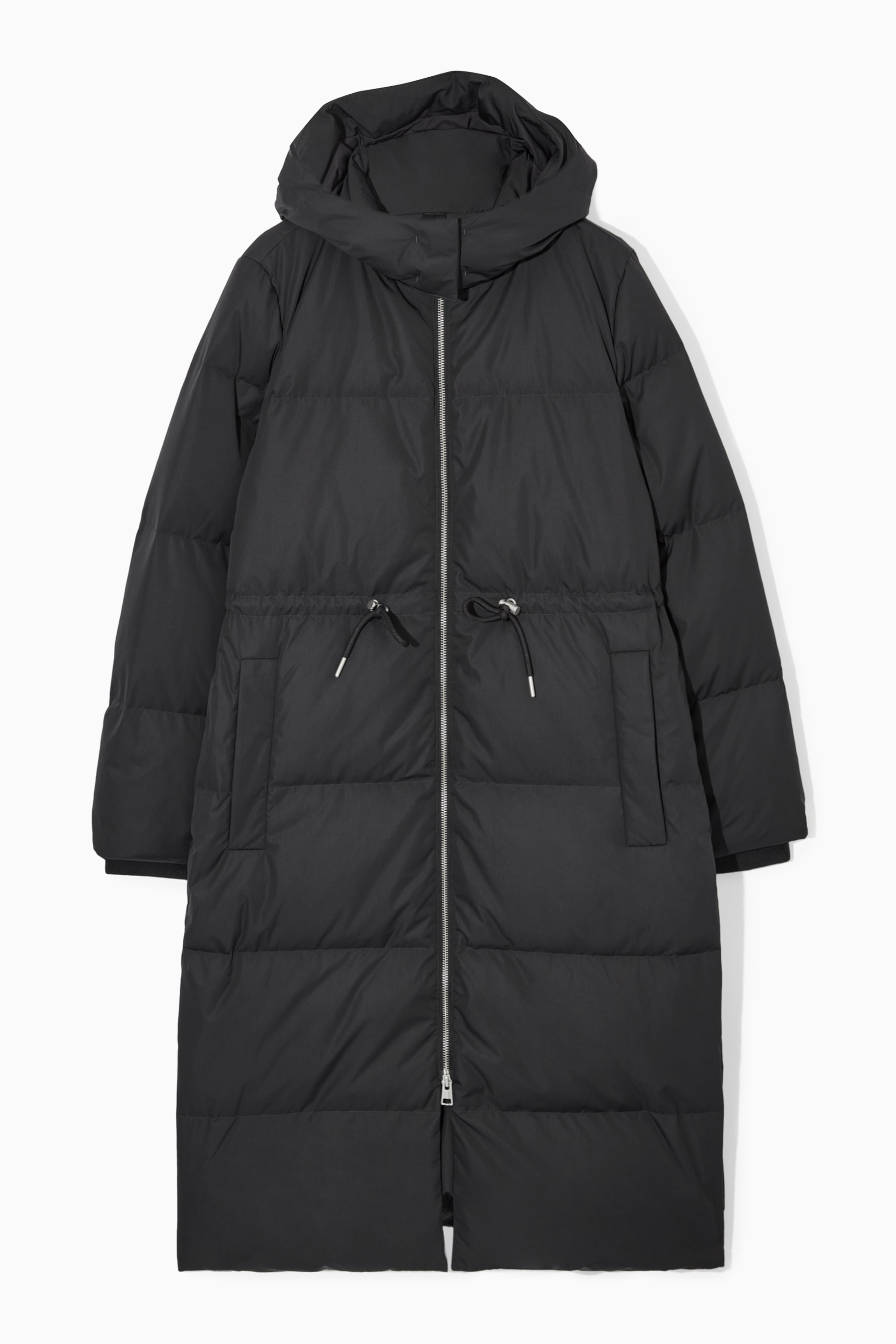 Visa större bild: PUFFERKAPPA MED HUVA OCH MED ÅTERVUNNET DUN - SVART - DAM | H&M FI 1