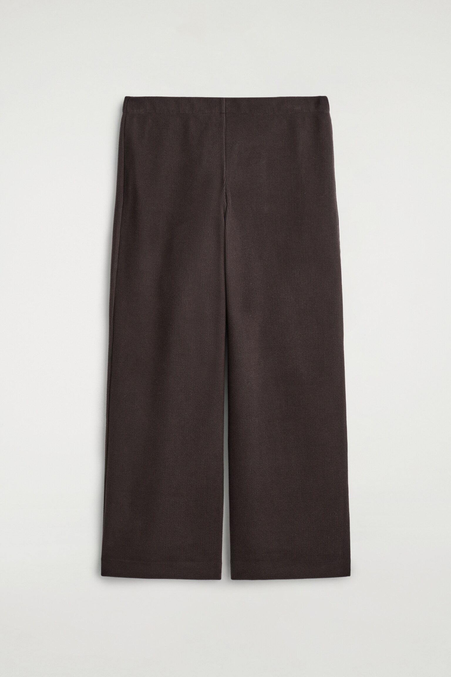 PANTALÓN DE PANA DE PIERNA ANCHA - MARRÓN OSCURO - 2