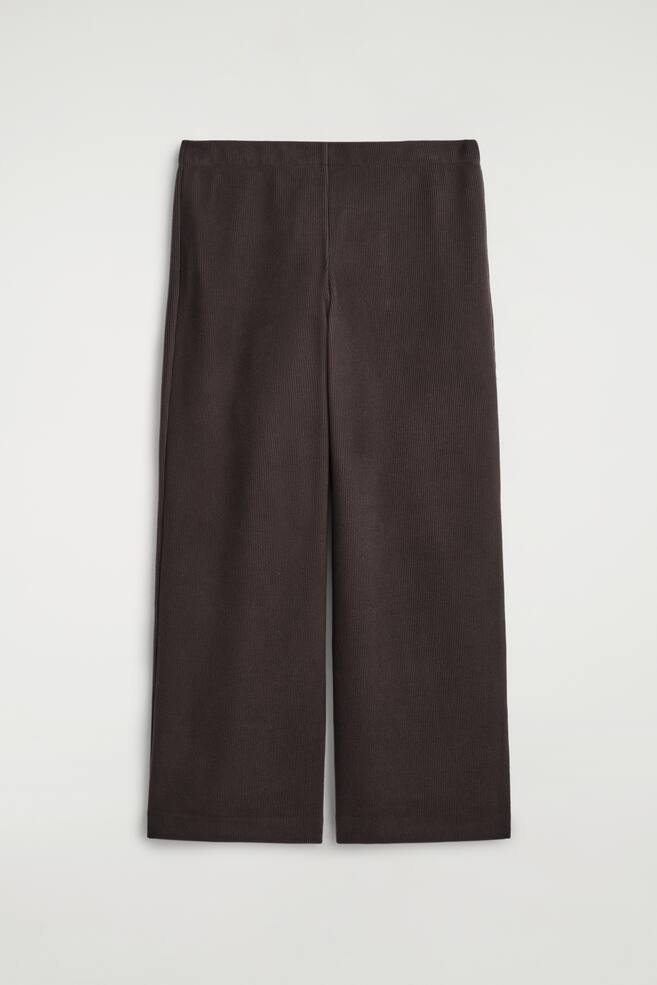 CORDHOSE MIT WEITEM BEIN - DUNKELBRAUN/WEISS - 1