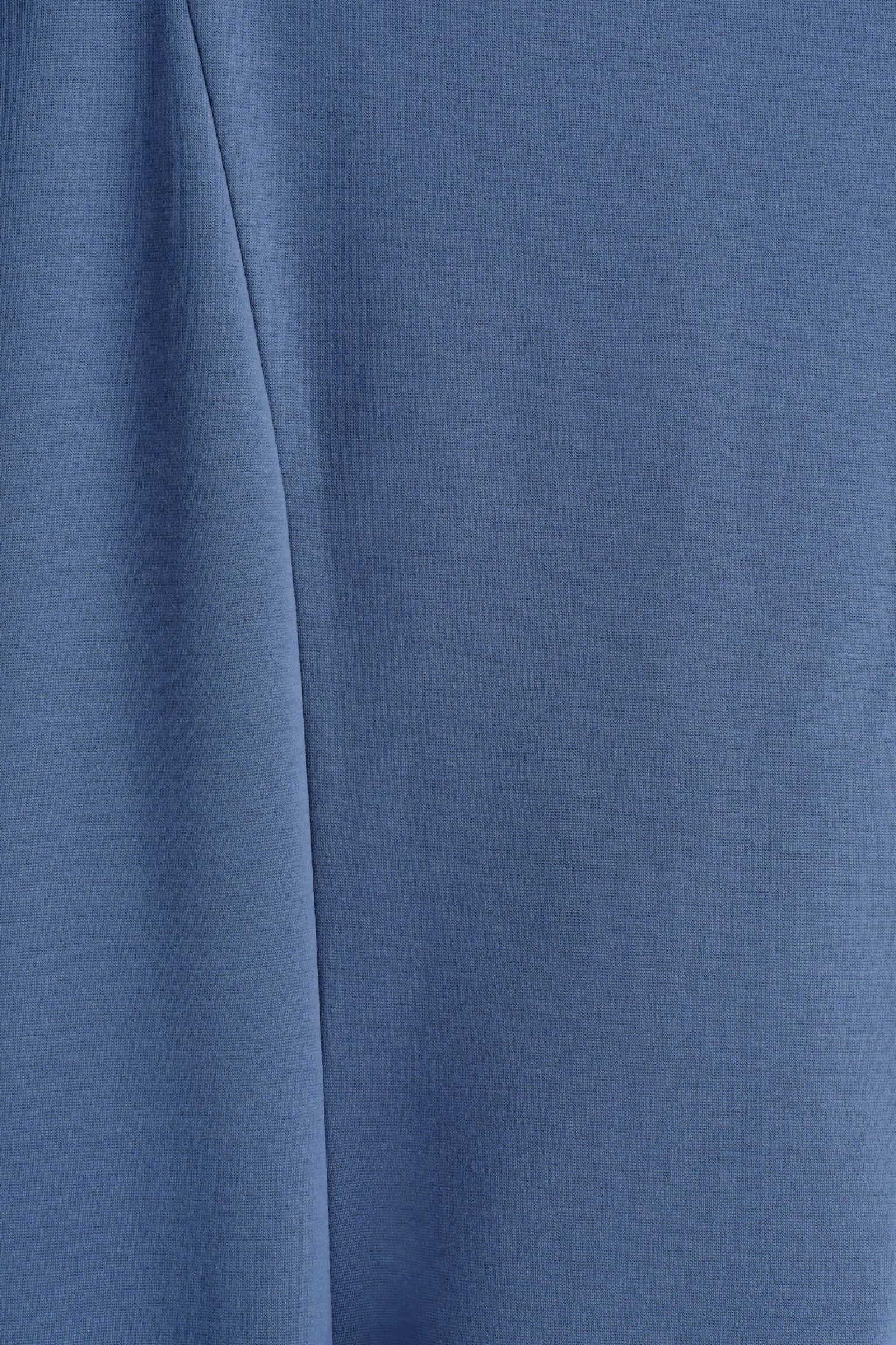 ROBE MIDI SCULPTÉE EN JERSEY - BLEU/NOIR - 4