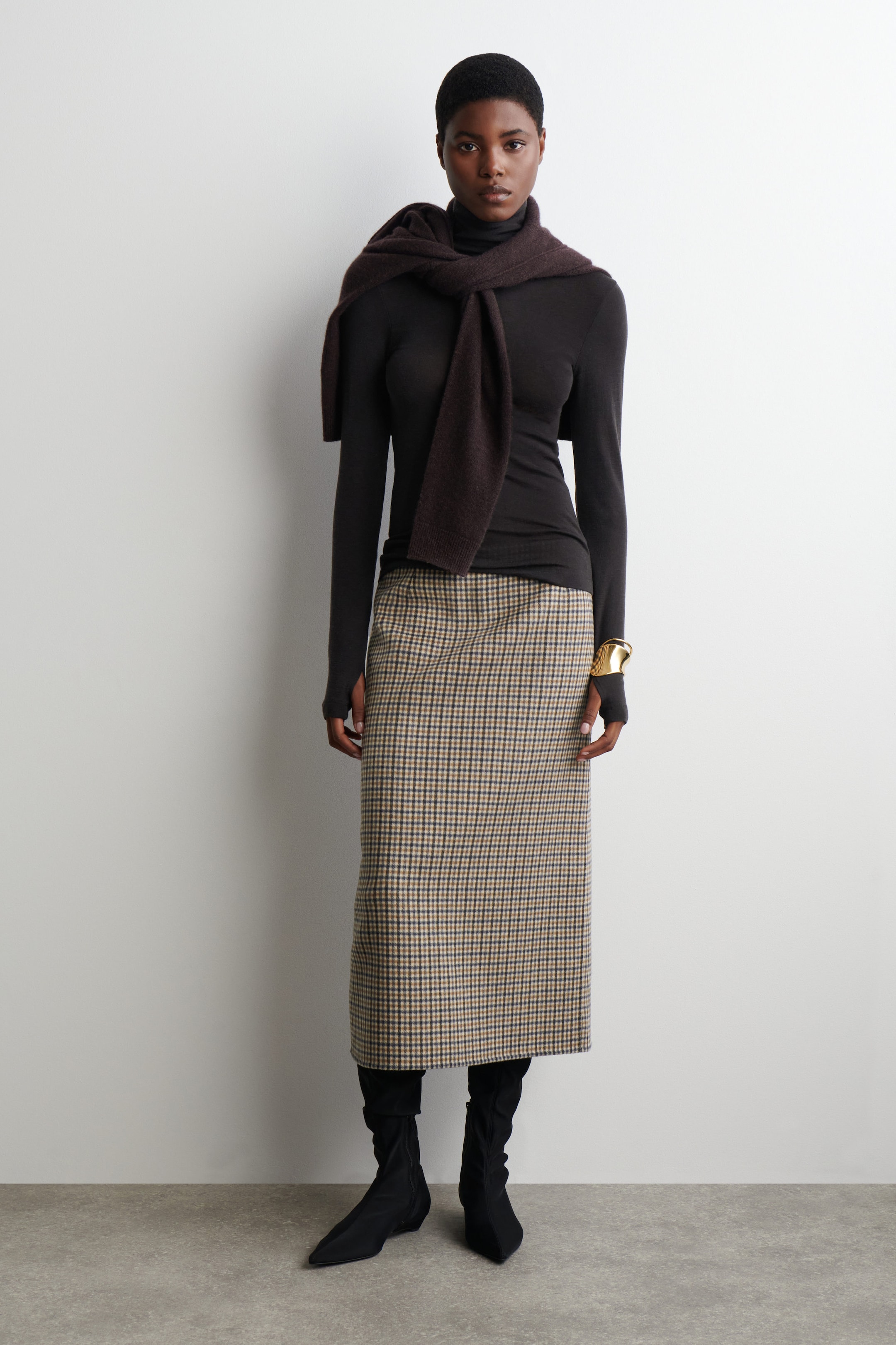 MERINO WOOL HIGH-NECK TOP