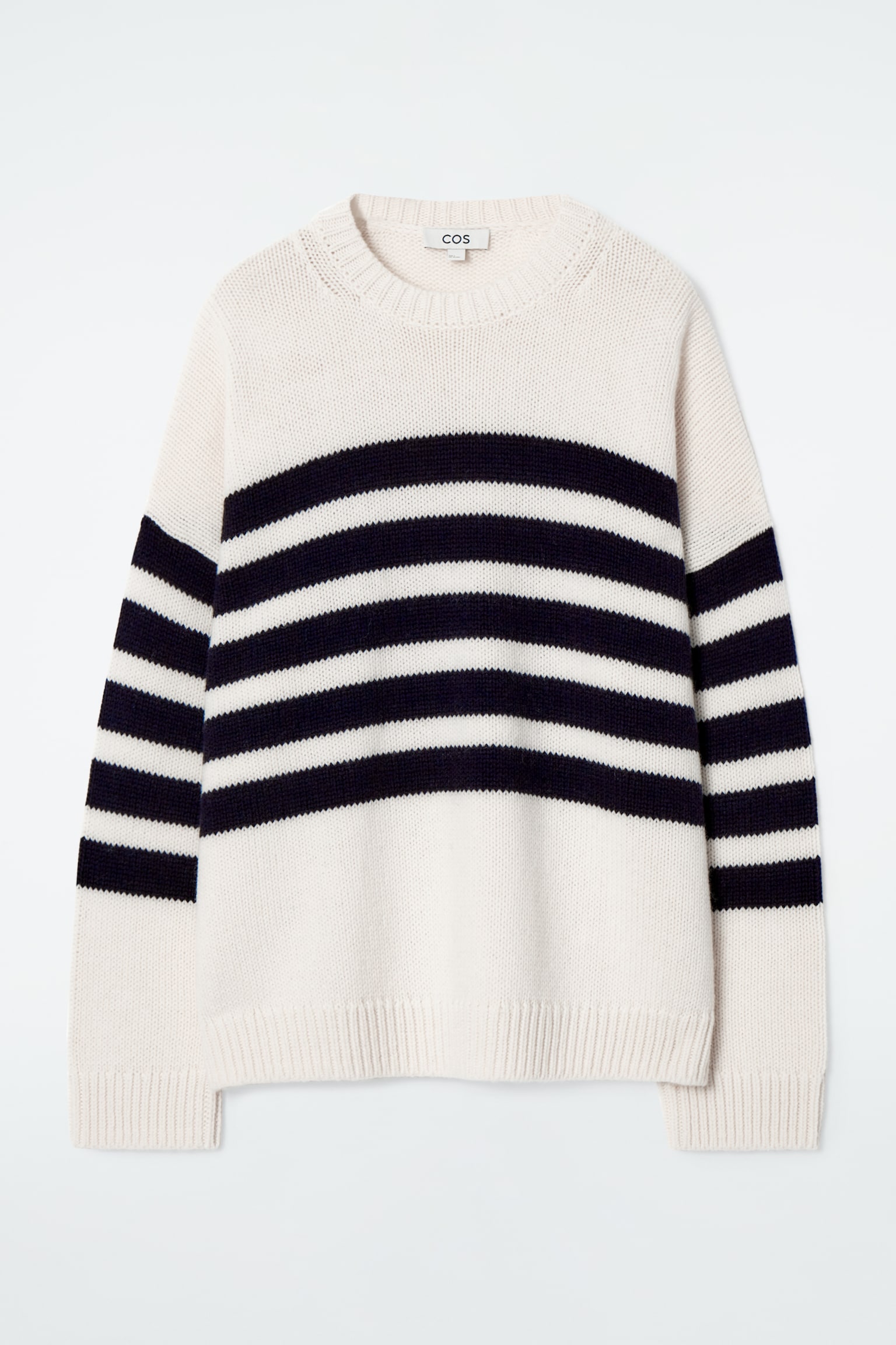 STRIPED WOOL JUMPER - ECRU / STRIPED