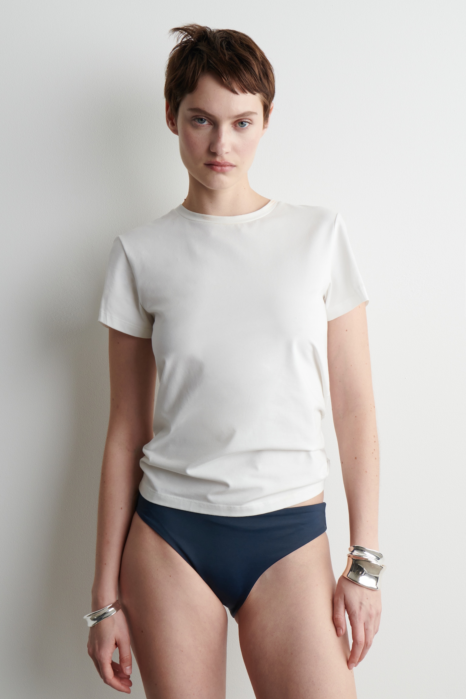 BAS BIKINI CLASSIQUE - BLEU MARINE/NOIR/VERT - 3