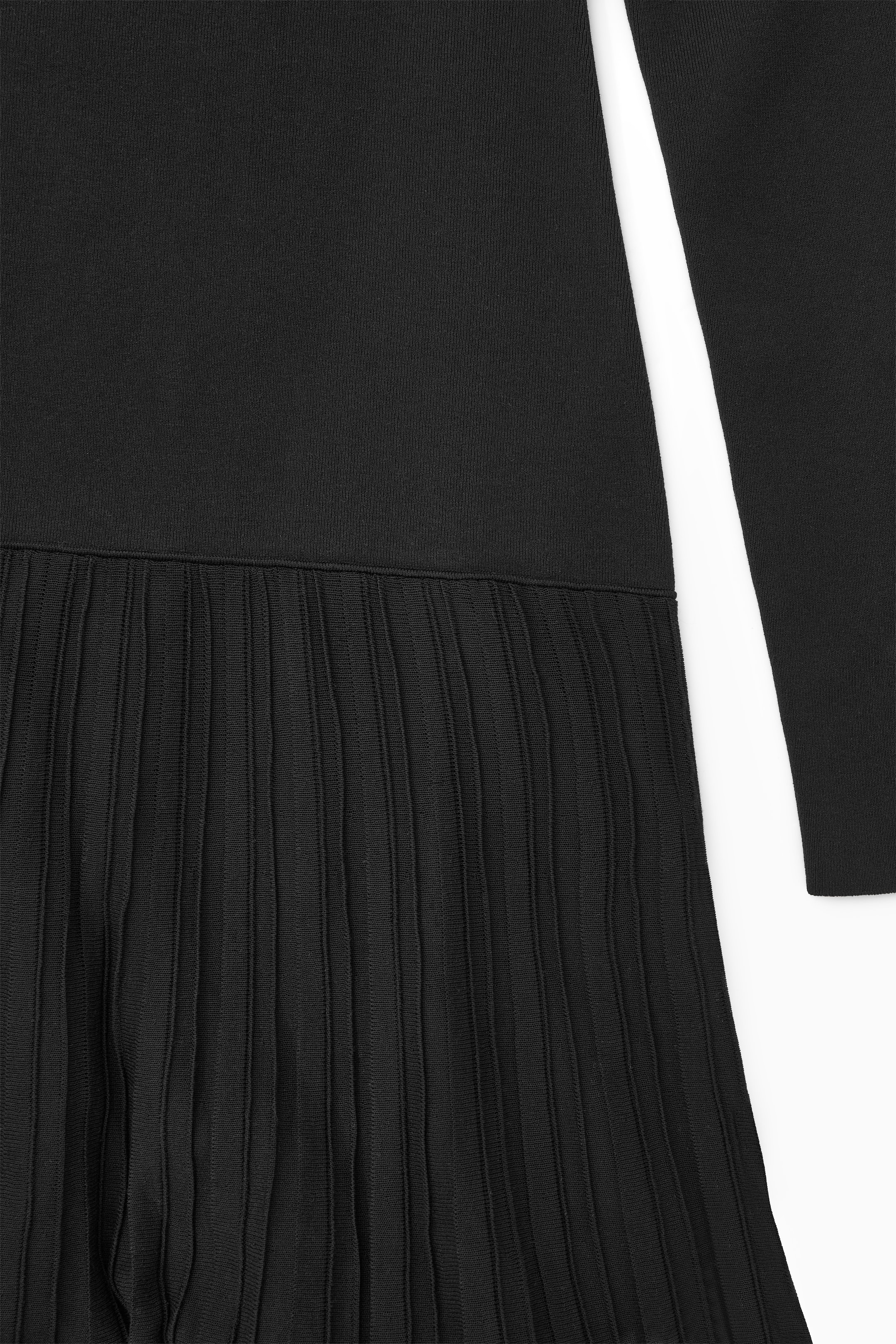 View larger image: PLEATED KNITTED TURTLENECK MAXI DRESS - BLACK - Ladies | H&M GB 2
