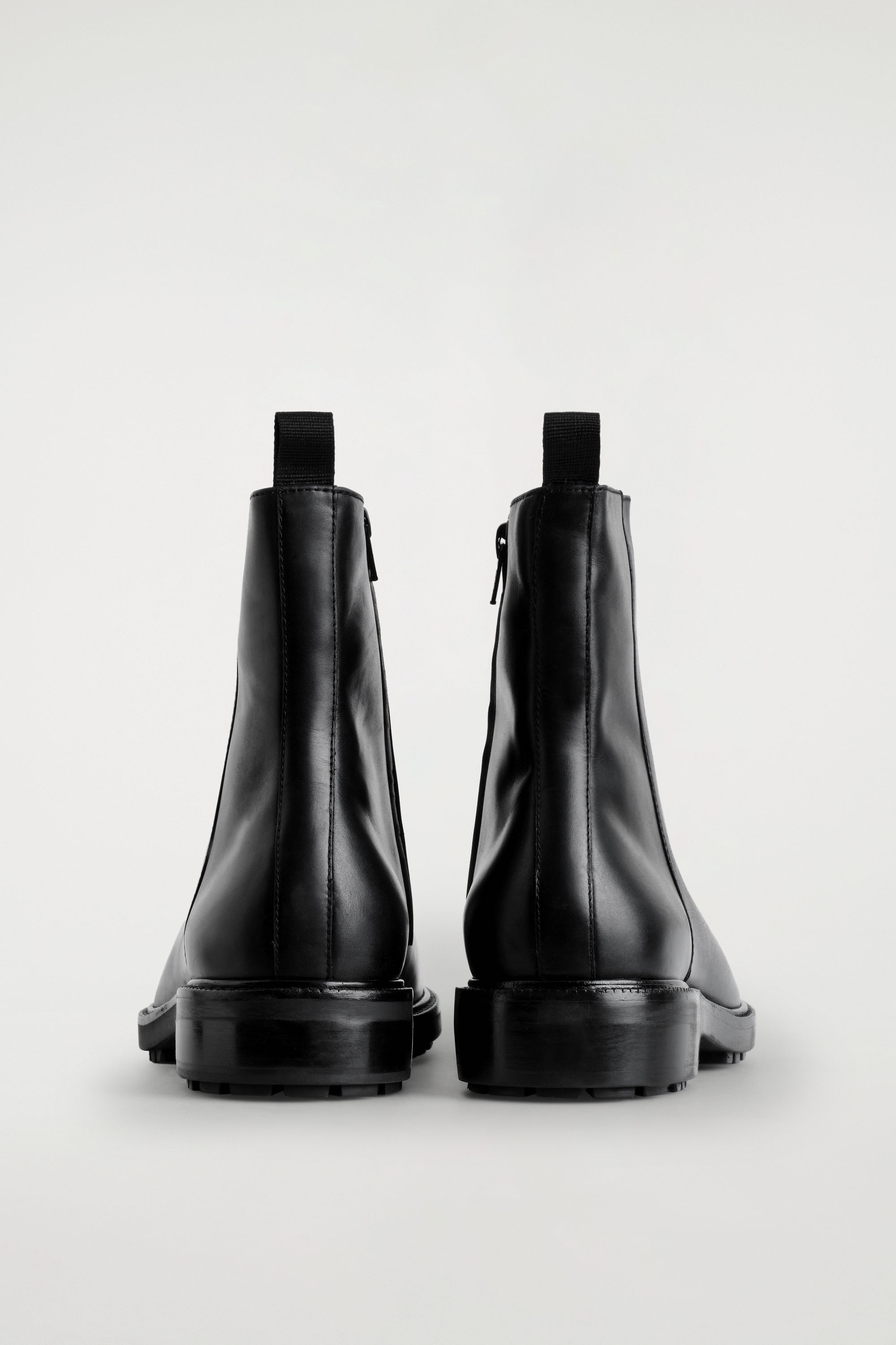 CHUNKY LEATHER BOOTS - BLACK | COS US