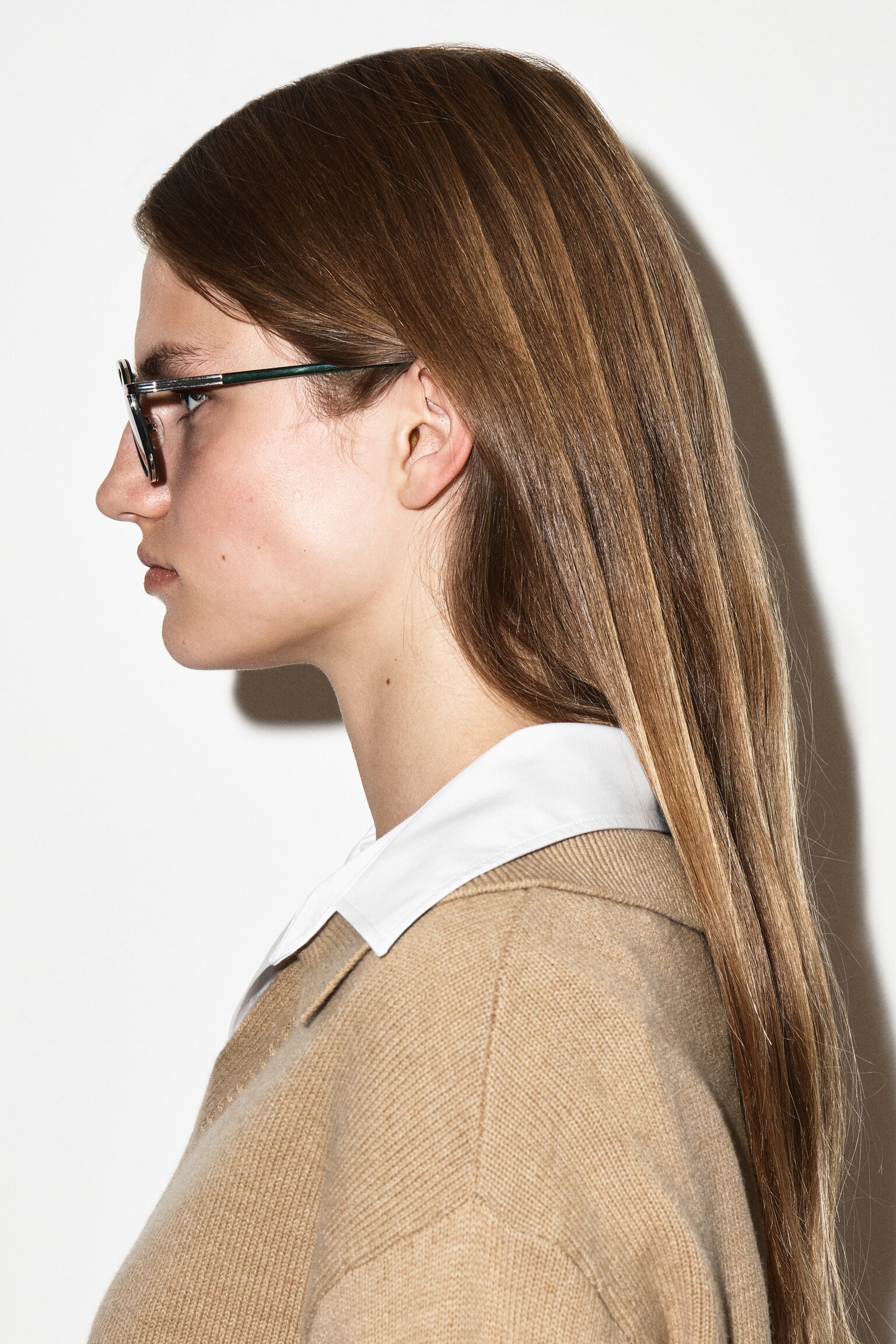 LUNETTES DE SOLEIL AVIATEUR À MONTURE RONDE - KAKI / CHARBON/MOTIF ÉCAILLE / BRUN - 9