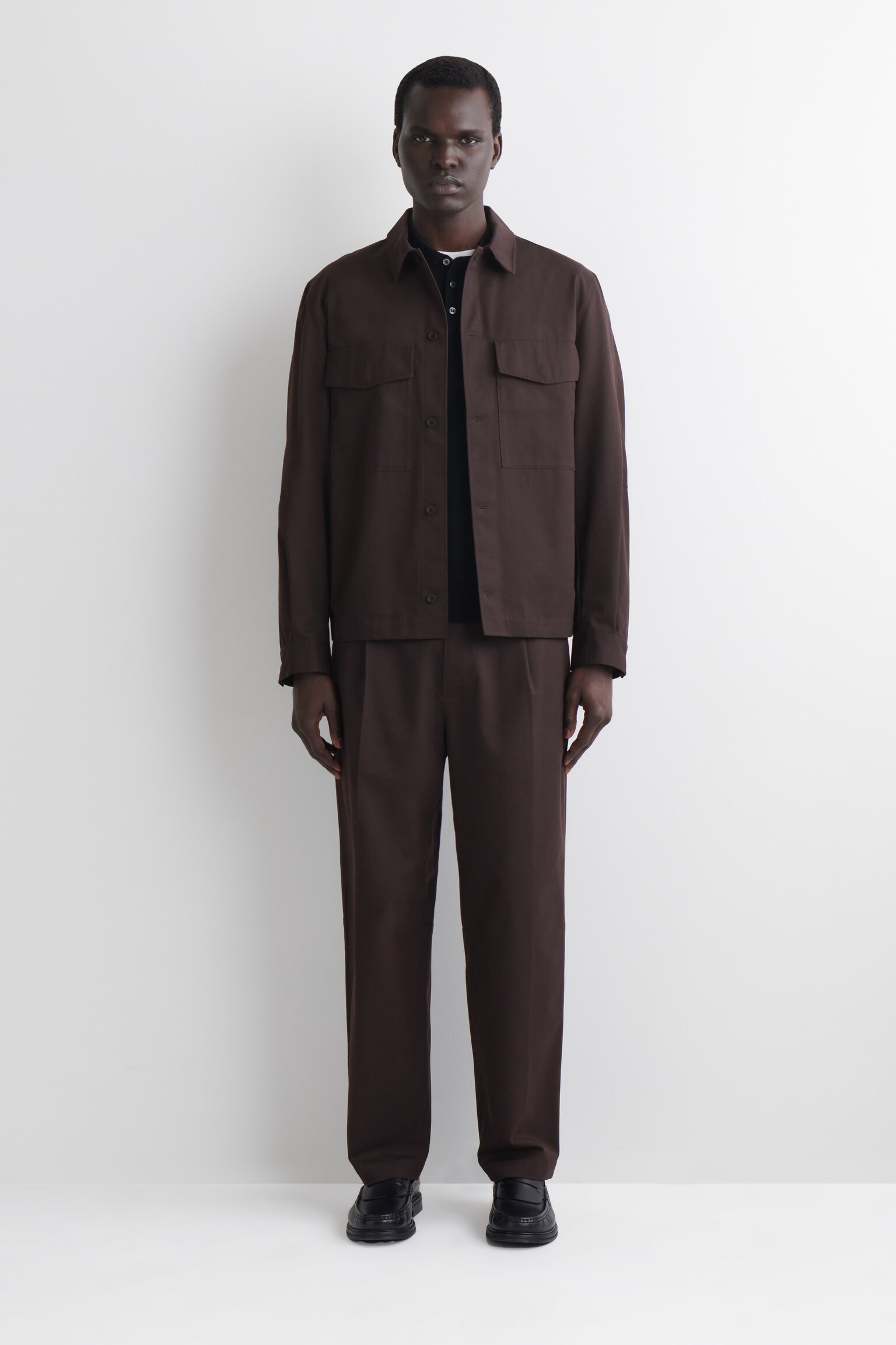 ΧΑΛΑΡΟ ΒΑΜΒΑΚΕΡΟ ΠΟΥΚΑΜΙΣΟ - ΣΚΟΥΡΟ ΚΑΦΕ/ΑΝΟΙΧΤΟ ΓΚΡΙ - 7