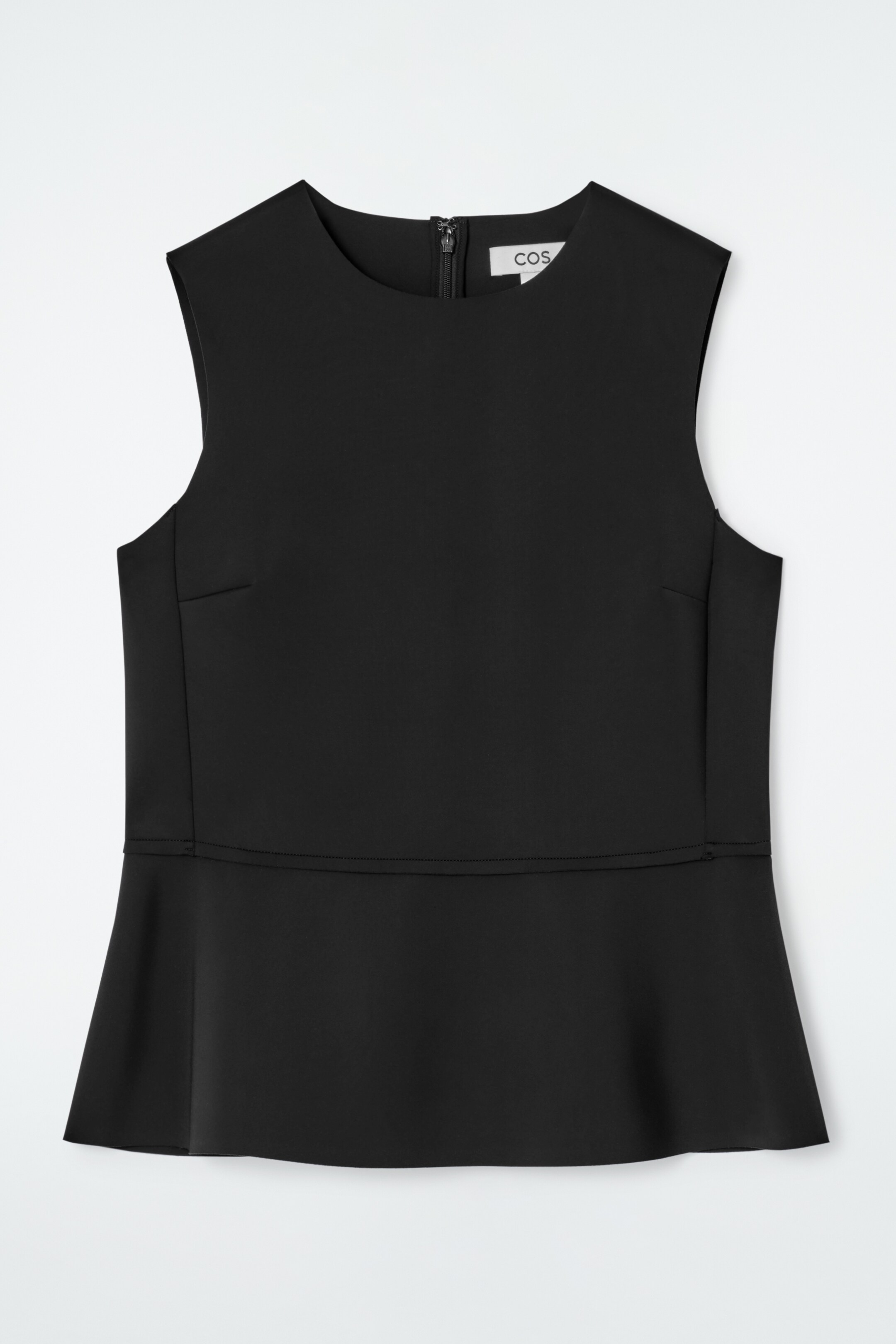 Visa större bild: PEPLUMLINNE I SCUBA - SVART - DAM | H&M SE 7