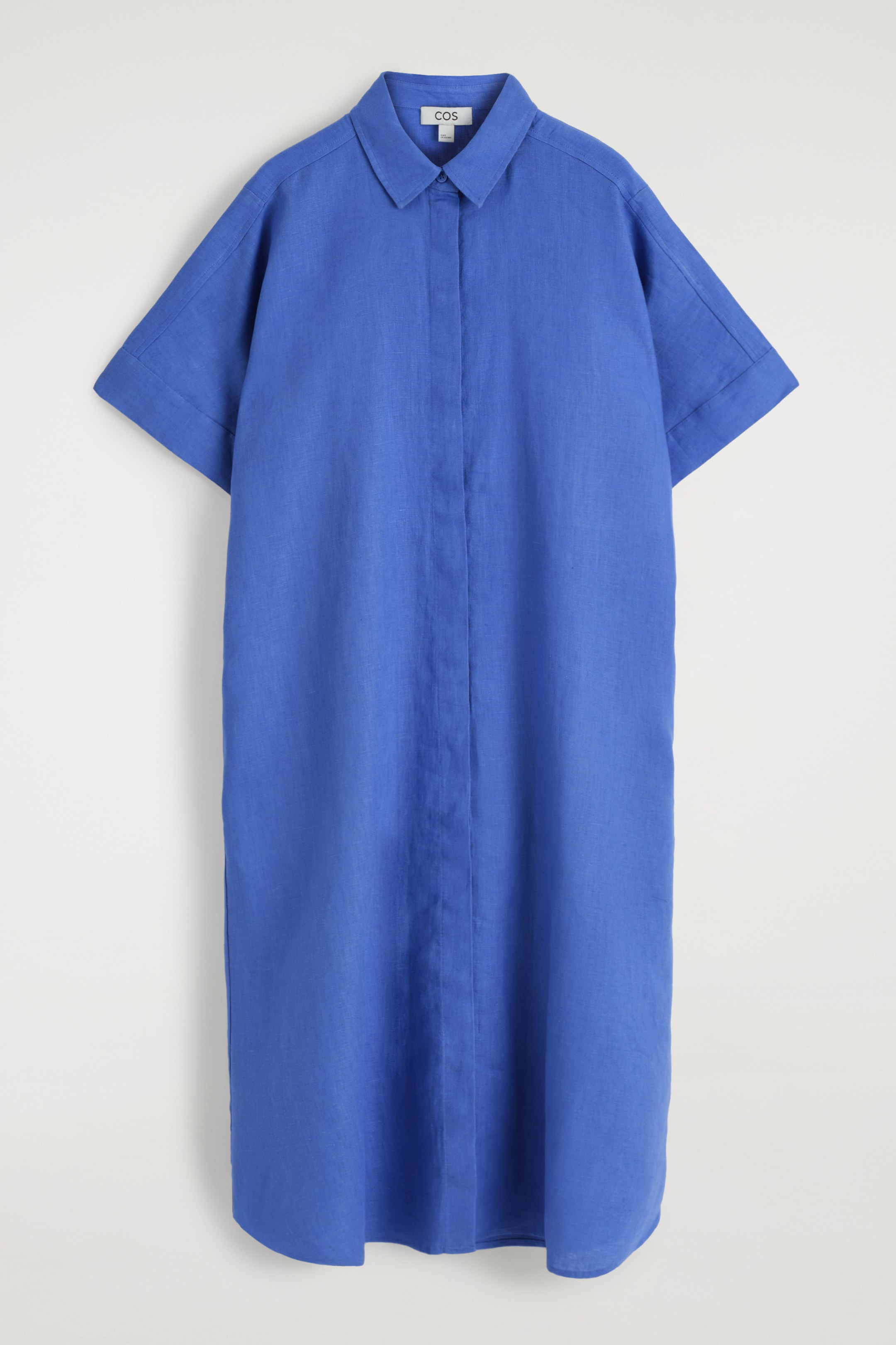 Größeres Bild anzeigen: HEMDKLEID AUS LEINEN IN MIDILÄNGE - Blau - Ladies | H&M AT 5