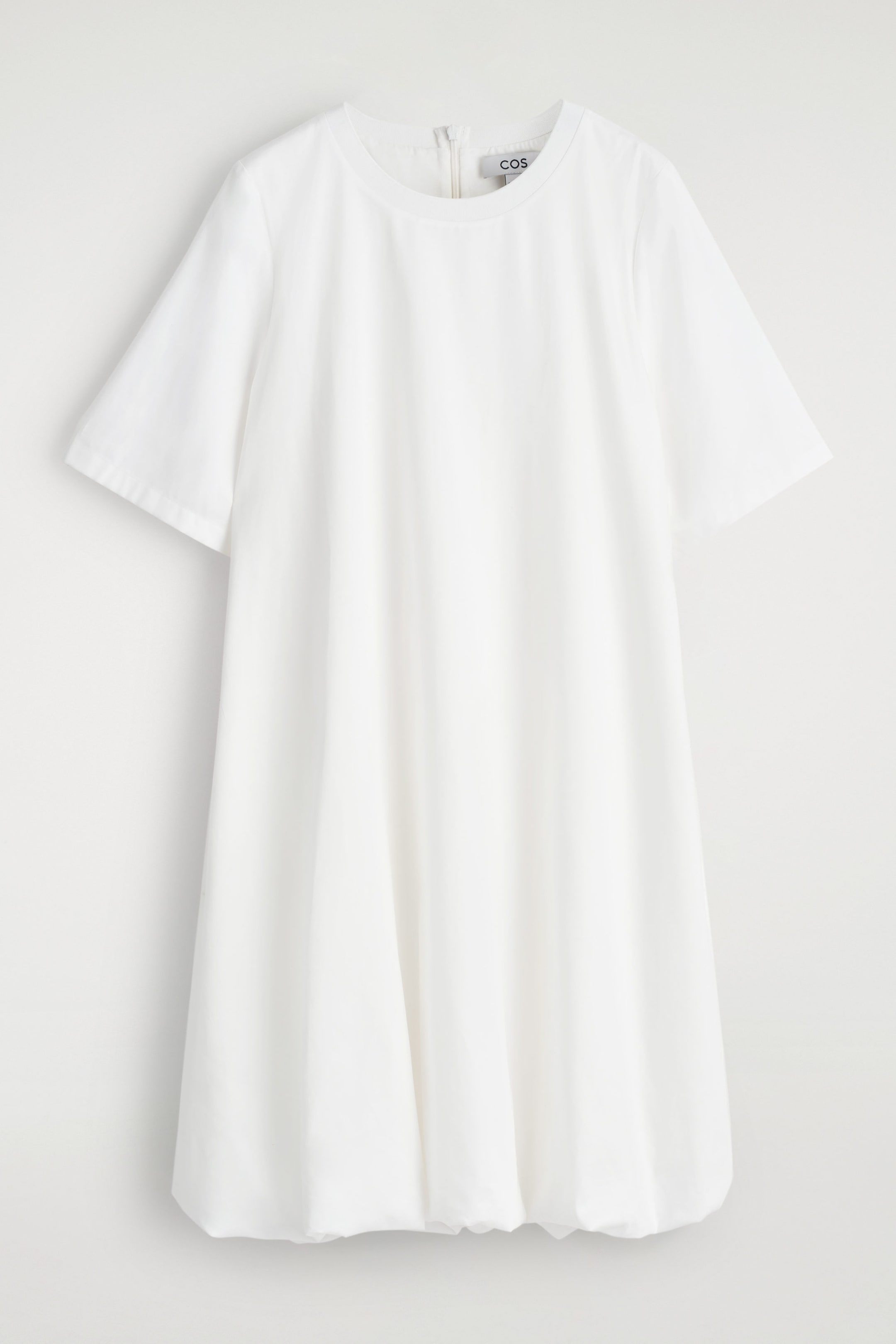 BUBBLE-HEM MINI DRESS