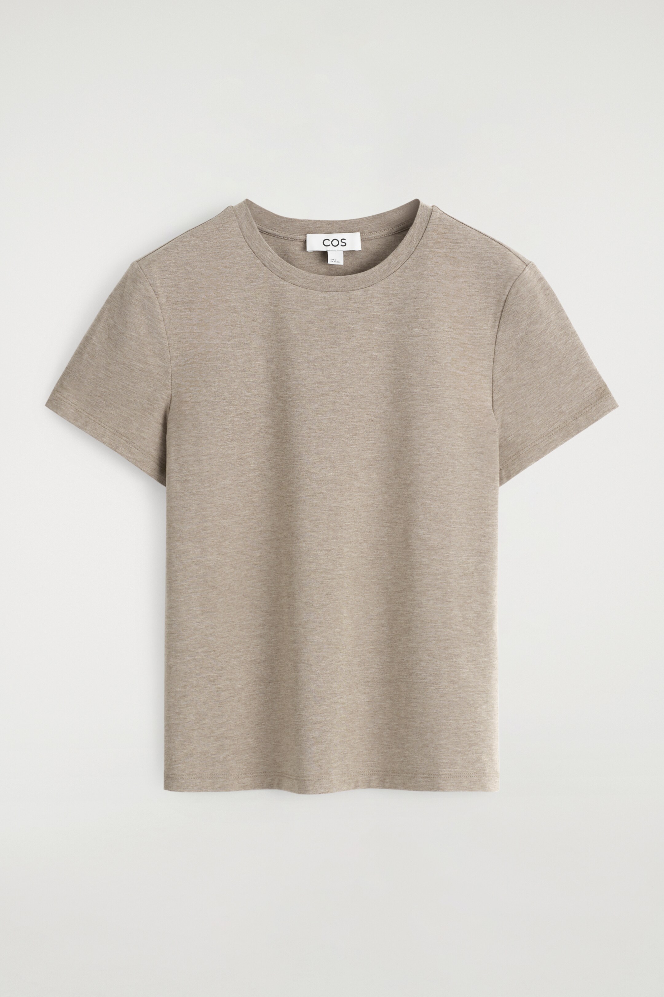 View larger image: SHRUNKEN T-SHIRT - OAT MÉLANGE - Ladies | H&M GB 6