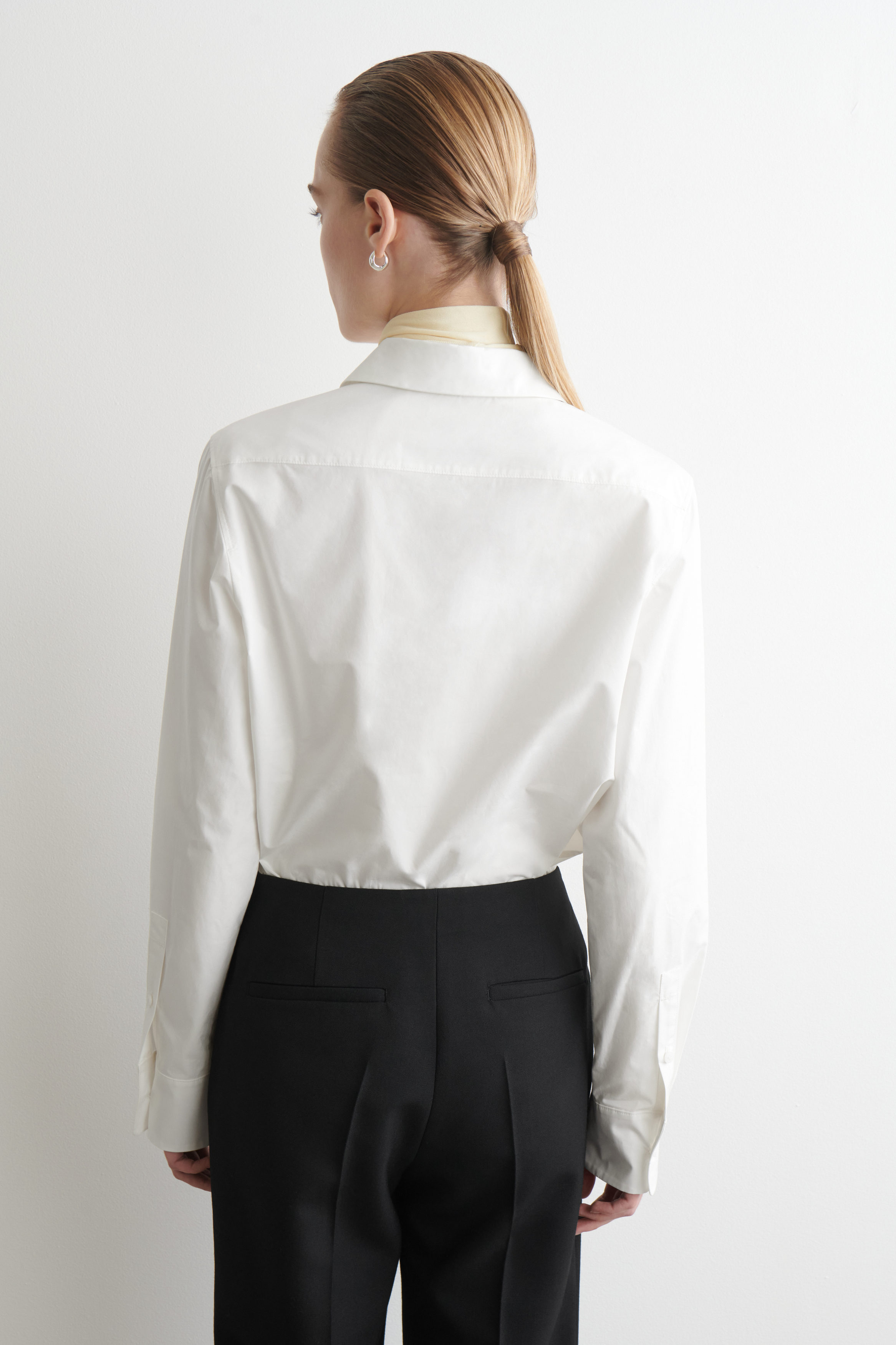 TAILORED COTTON SHIRT WHITE COS US