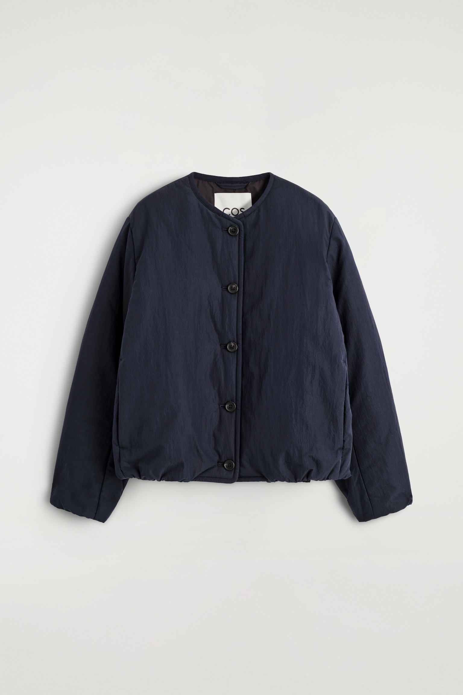 PADDED COTTON LINER JACKET - NAVY - 2