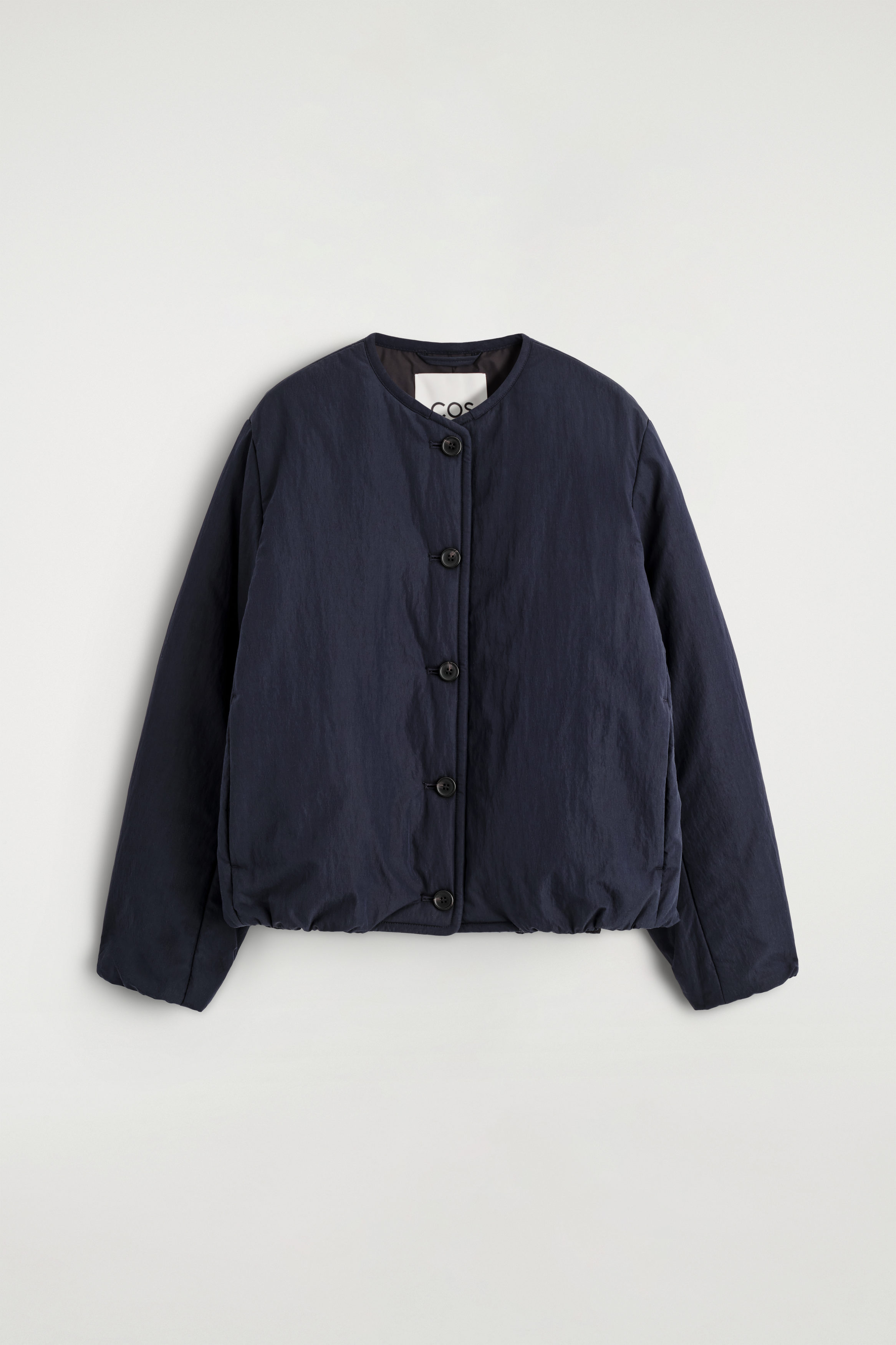 CORDUROY MOCK-NECK JACKET - NAVY | COS US