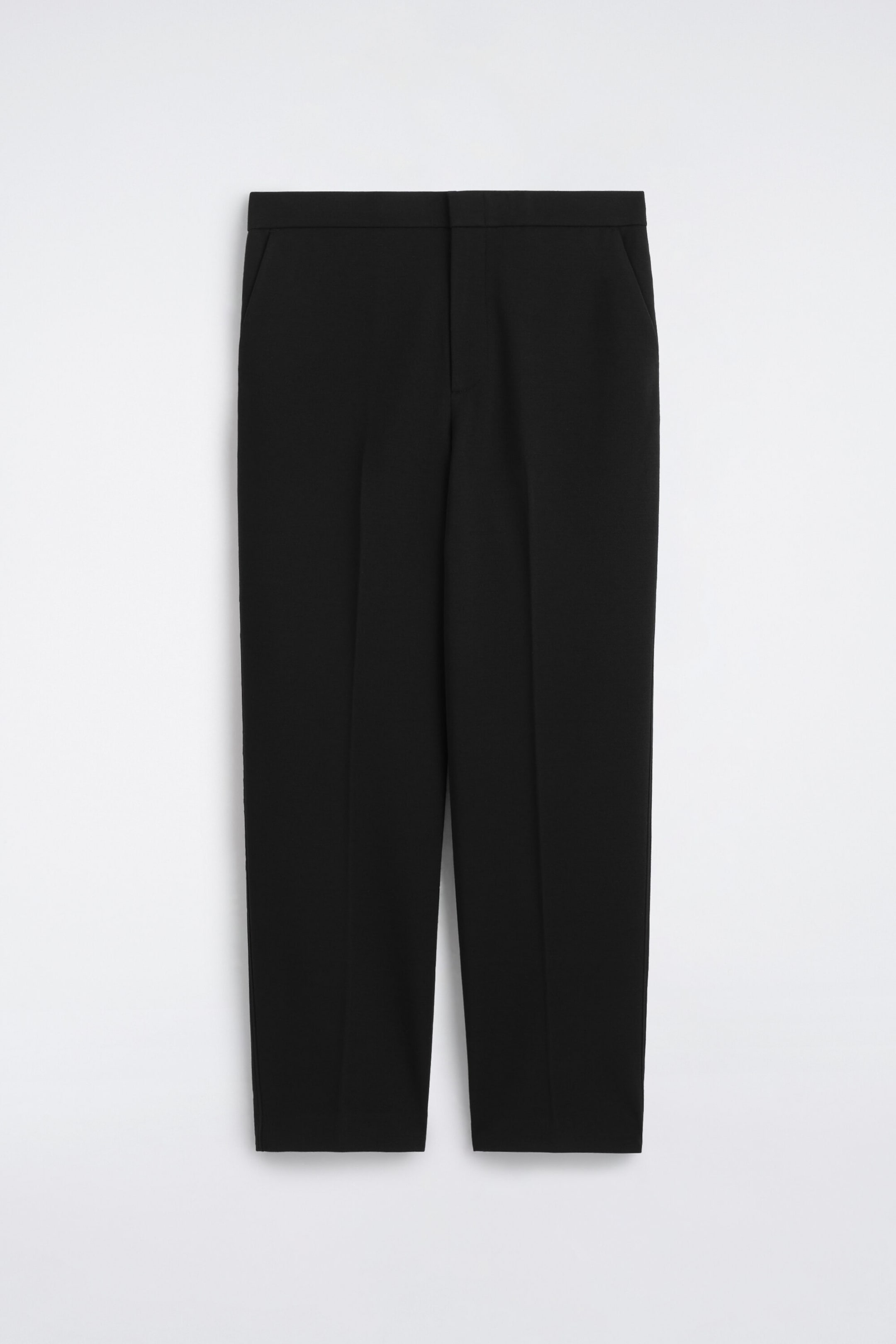 WOOL-JERSEY RELAXED-FIT STRAIGHT-LEG PANTS