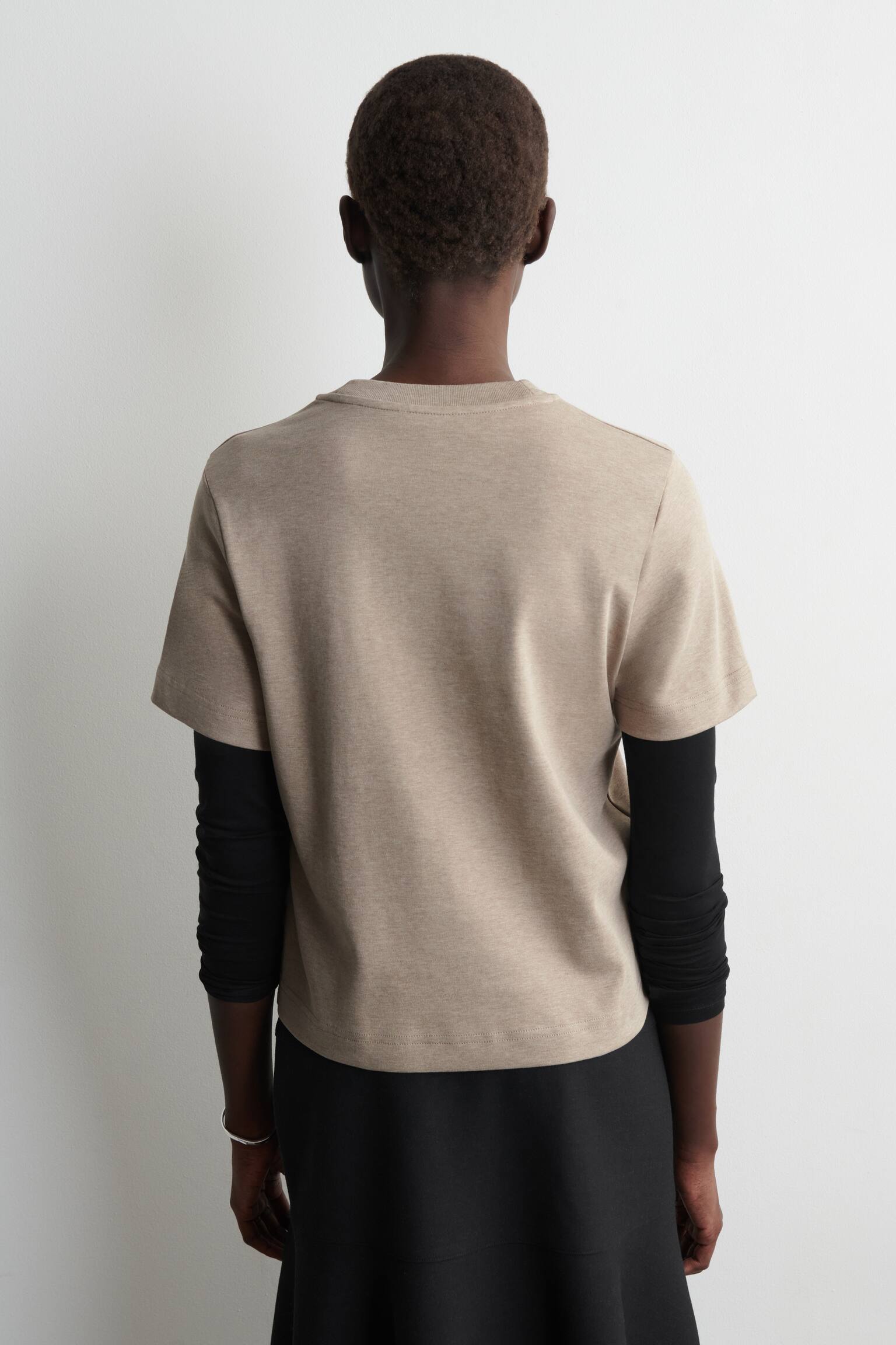 SCHLICHTES T-SHIRT - BEIGE MELIERT/WEISS/NAVYBLAU/SCHWARZ/DUNKELROT/BRAUN/BLAU/GESTREIFT/GRÜN/KORNBLUMENBLAU/SCHWARZ/WEISS/GESTREIFT - 6