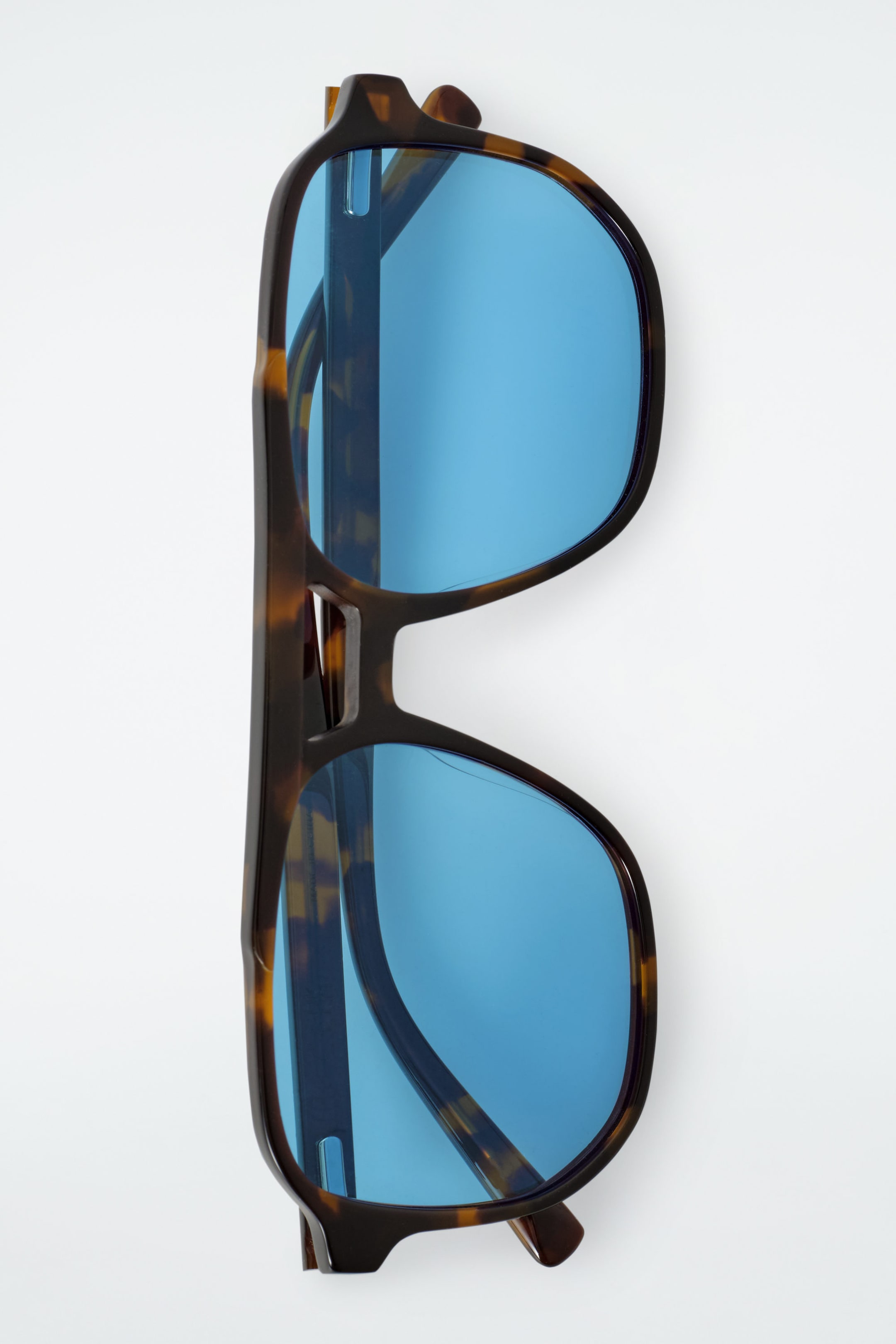 OVERSIZED SQUARE-FRAME AVIATOR SUNGLASSES