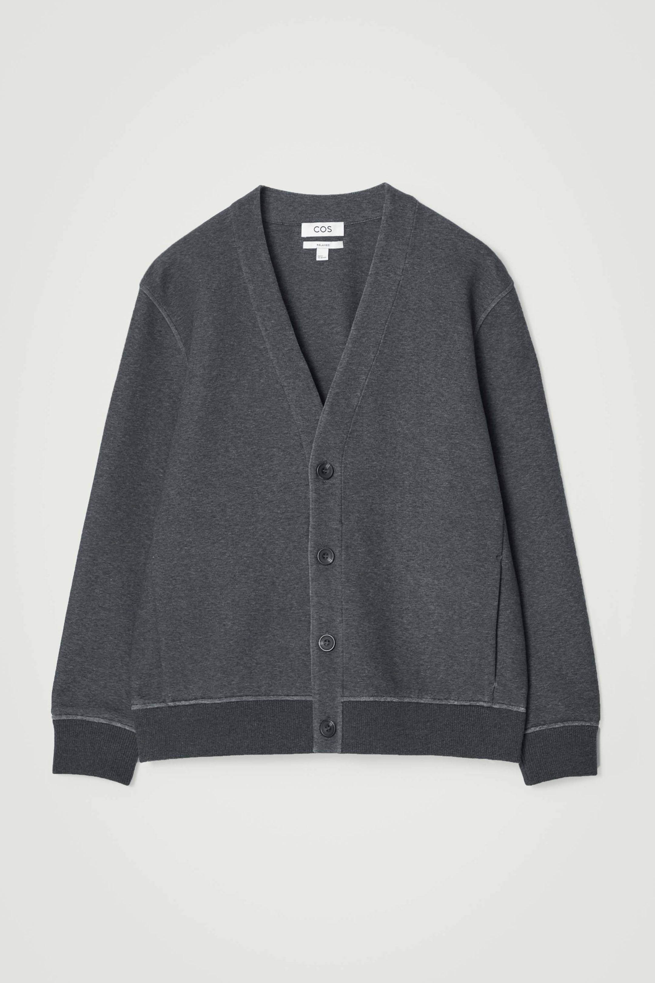 Ingrandisci l'immagine: SCUBA-JERSEY V-NECK CARDIGAN - GREY - UOMO | H&M CH 1