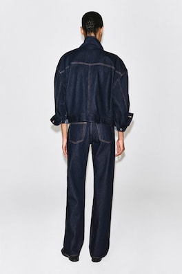 CHORD STRAIGHT-LEG JEANS — INDIGO 4