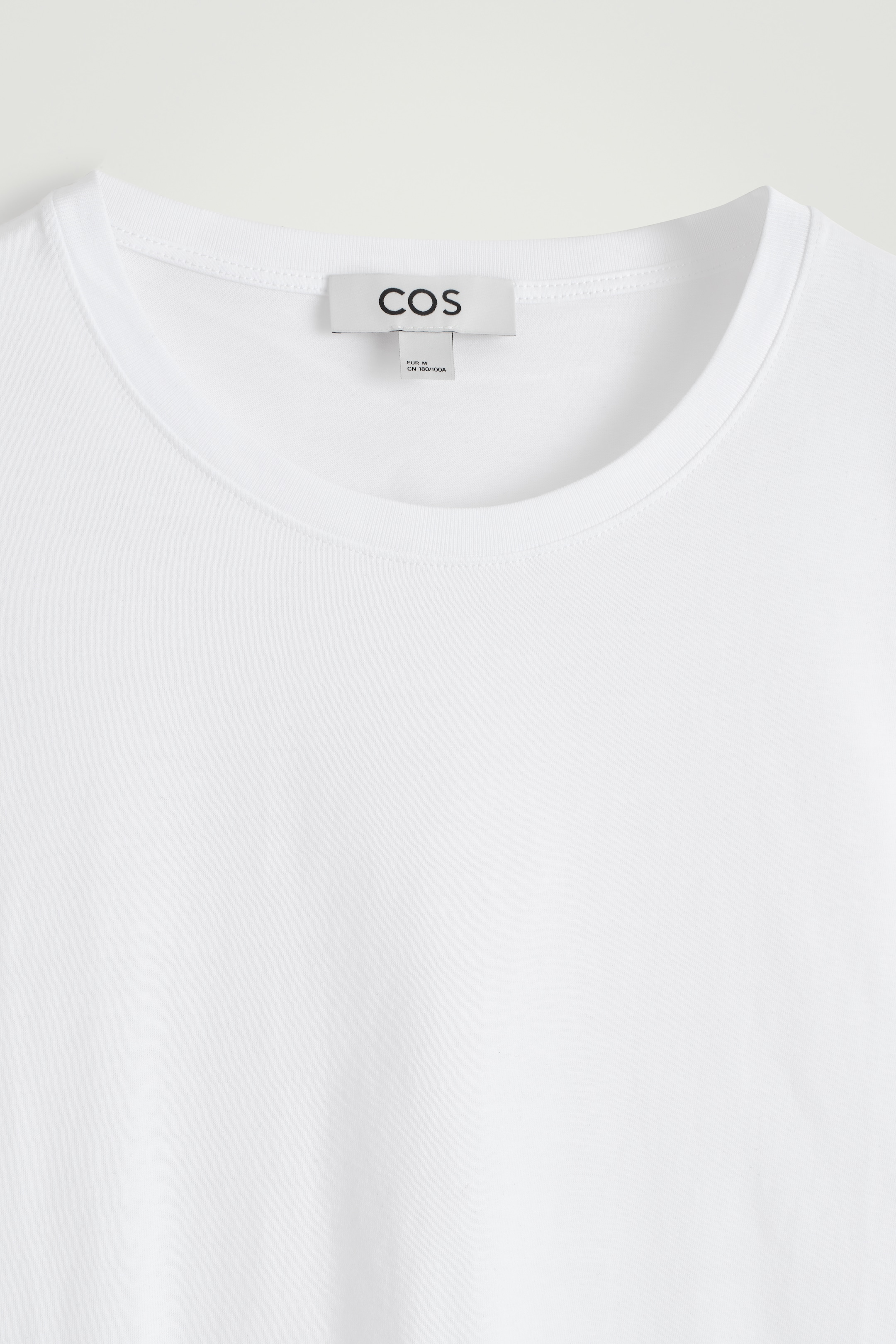 Visa större bild: CREWNECK T-SHIRT I BOMULL - VIT - HERR | H&M SE 6