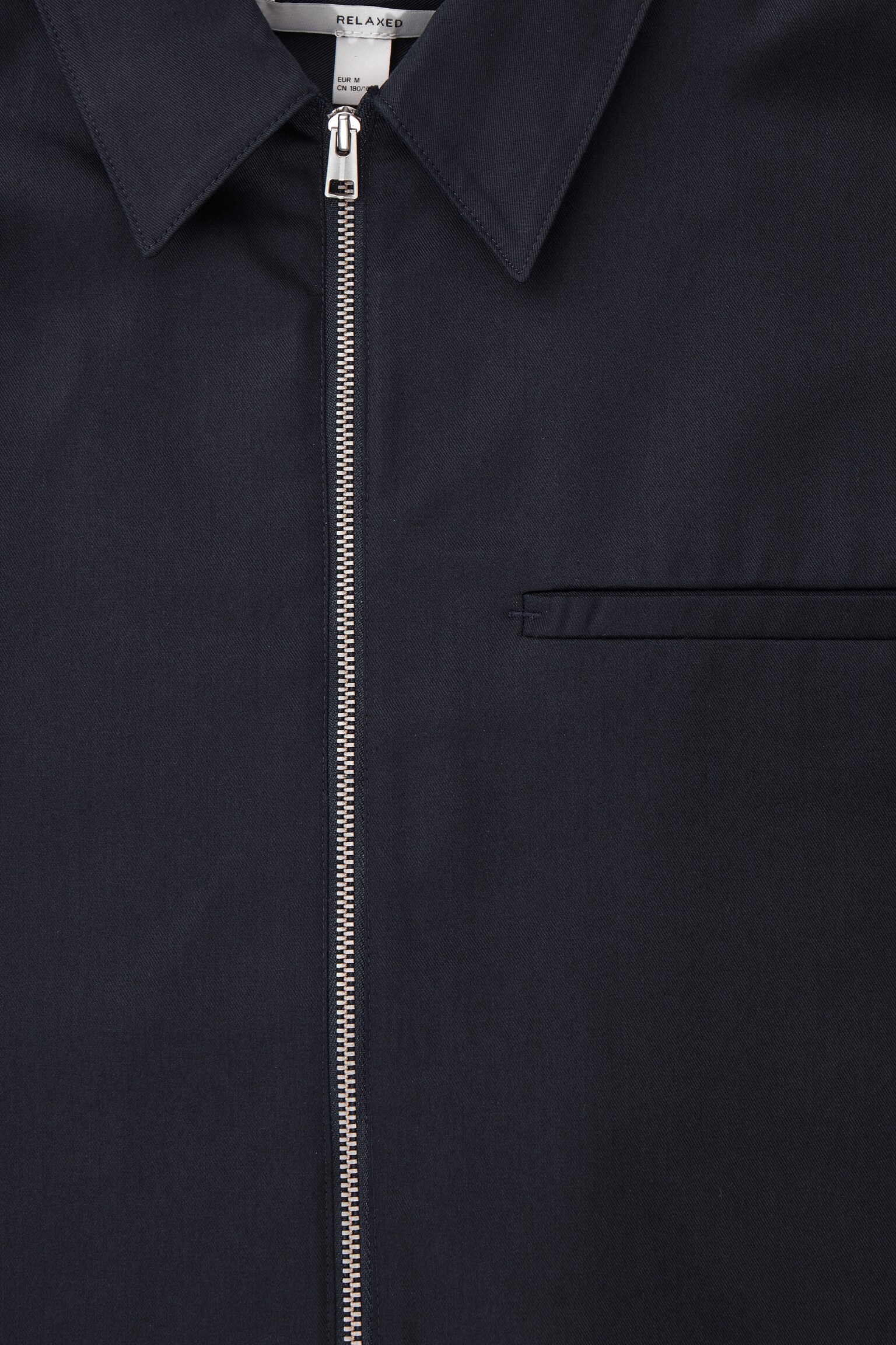 CHEMISE ZIPPÉE SERGÉ - BLEU MARINE - 2