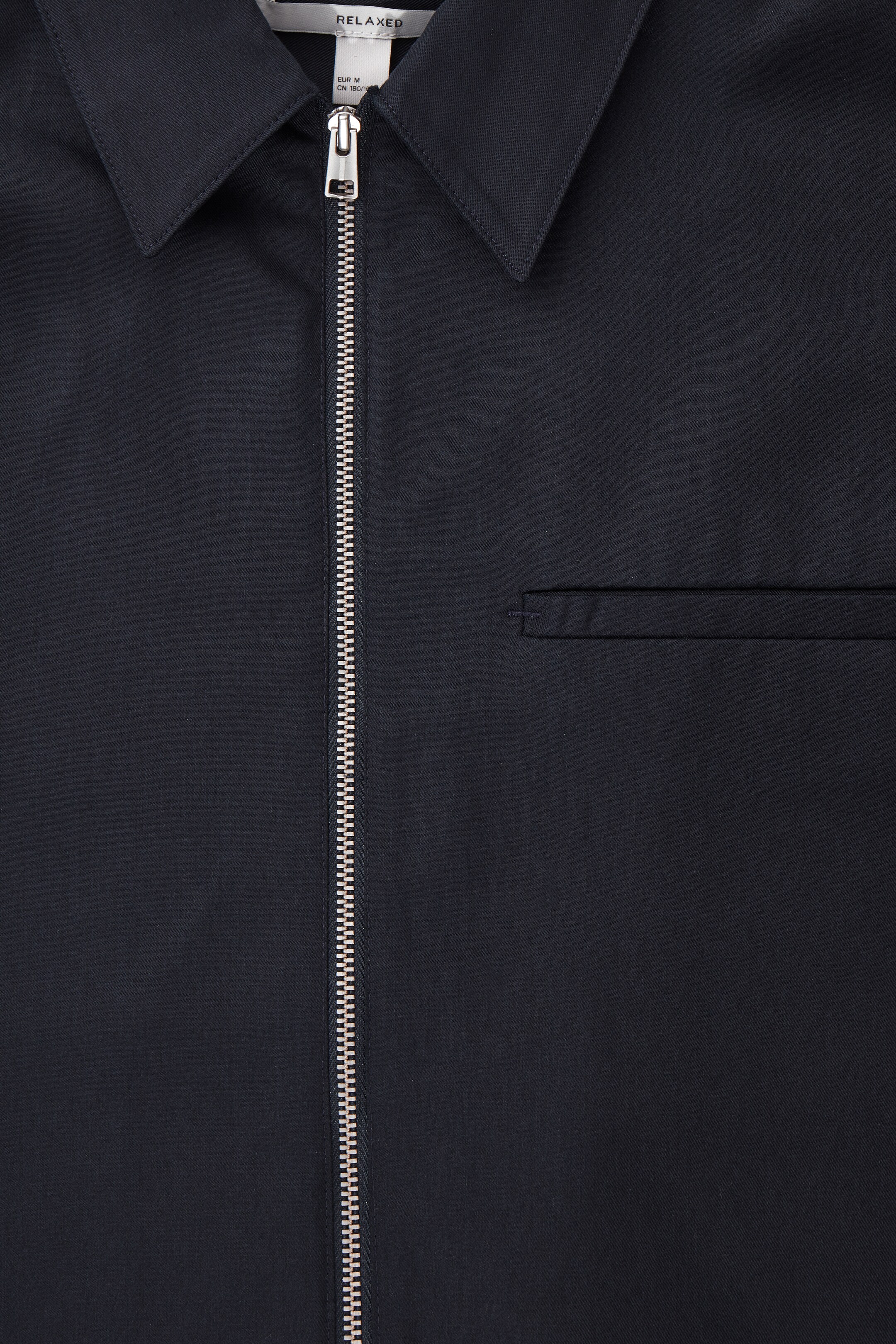 Agrandir l'image: CHEMISE ZIPPÉE SERGÉ - BLEU MARINE - HOMME | H&M CH 2