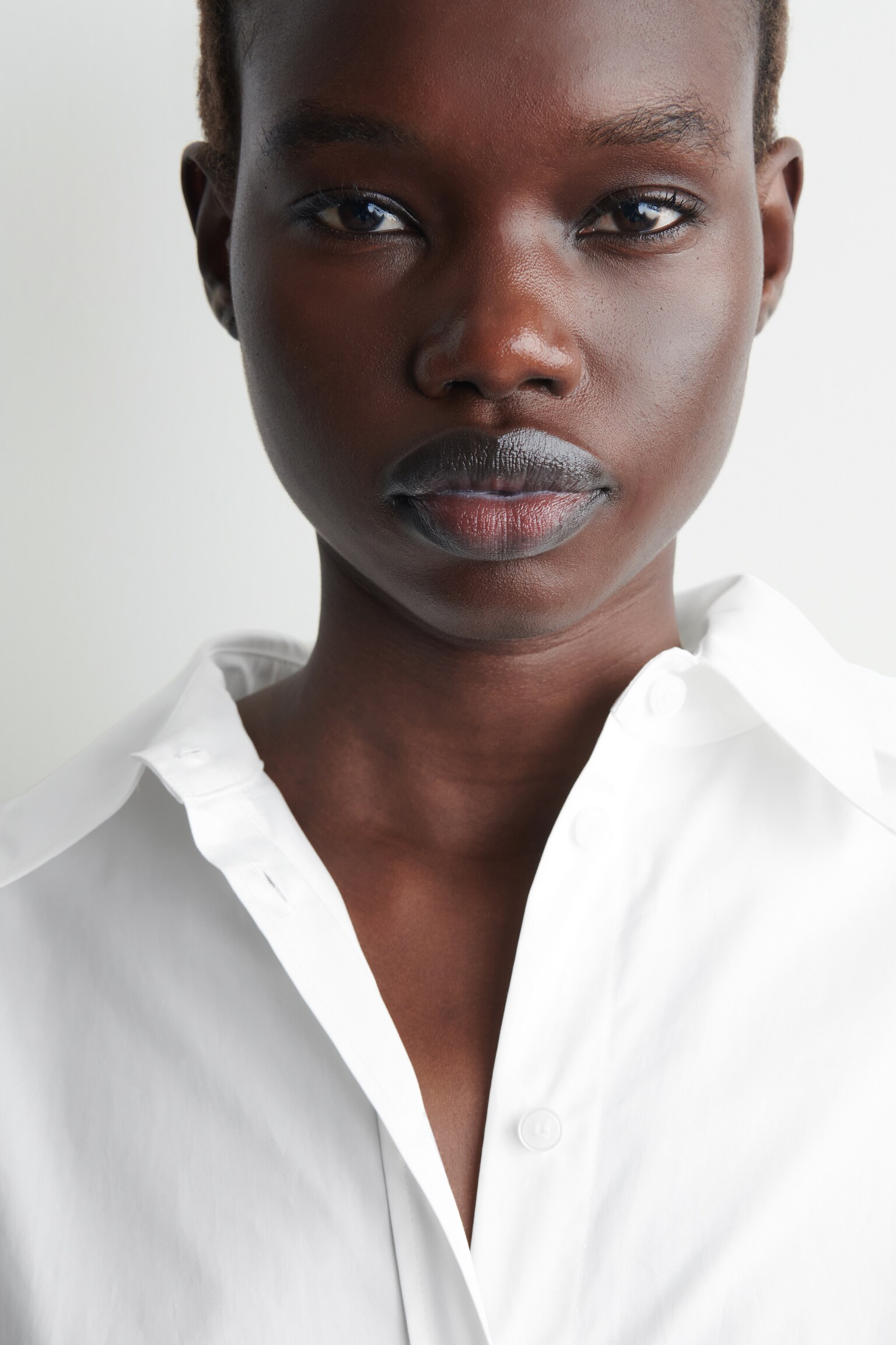 LÄSSIGES BAUMWOLL-HEMD - WEISS/GELB - 5