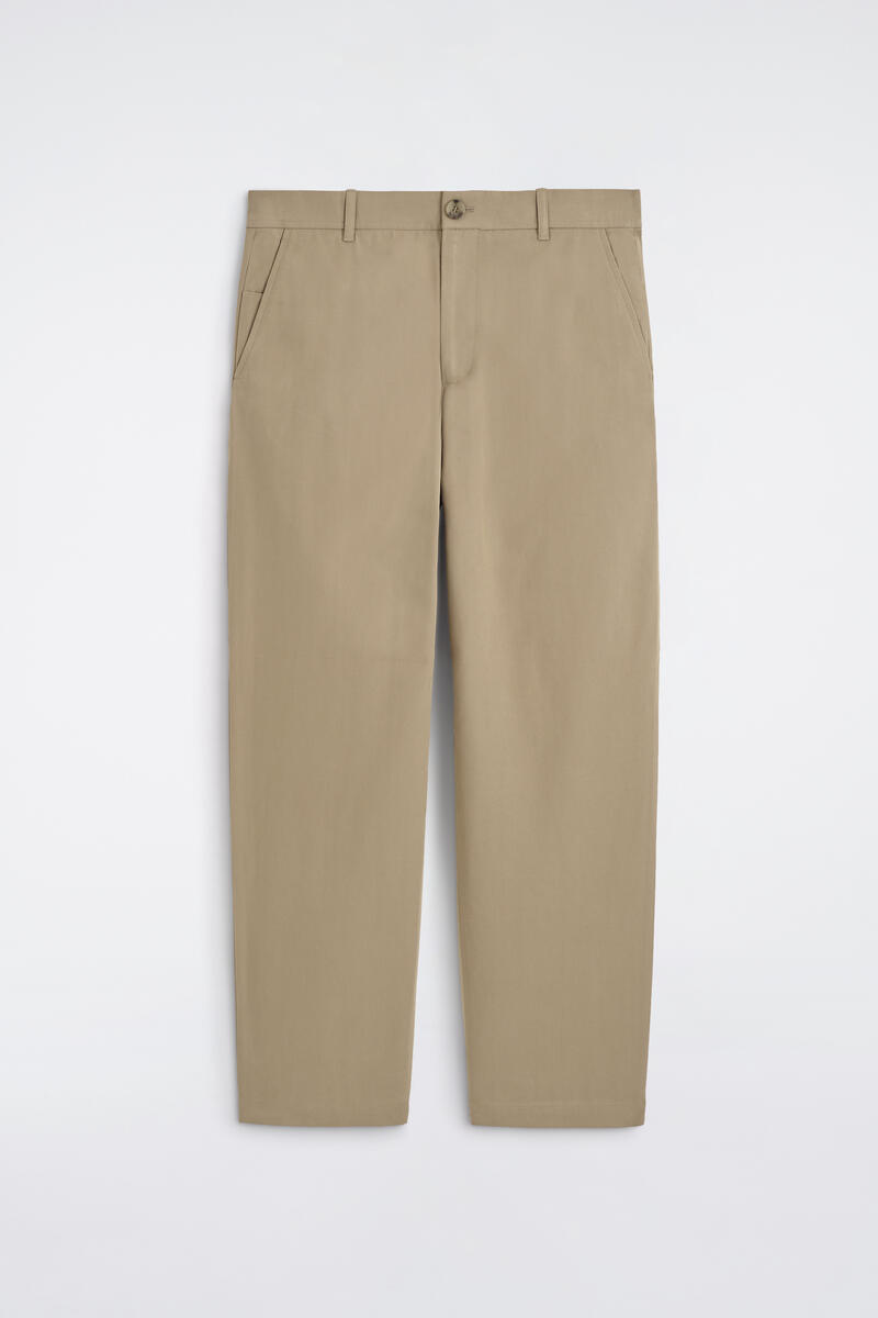 Cotton Straight-Leg Chinos