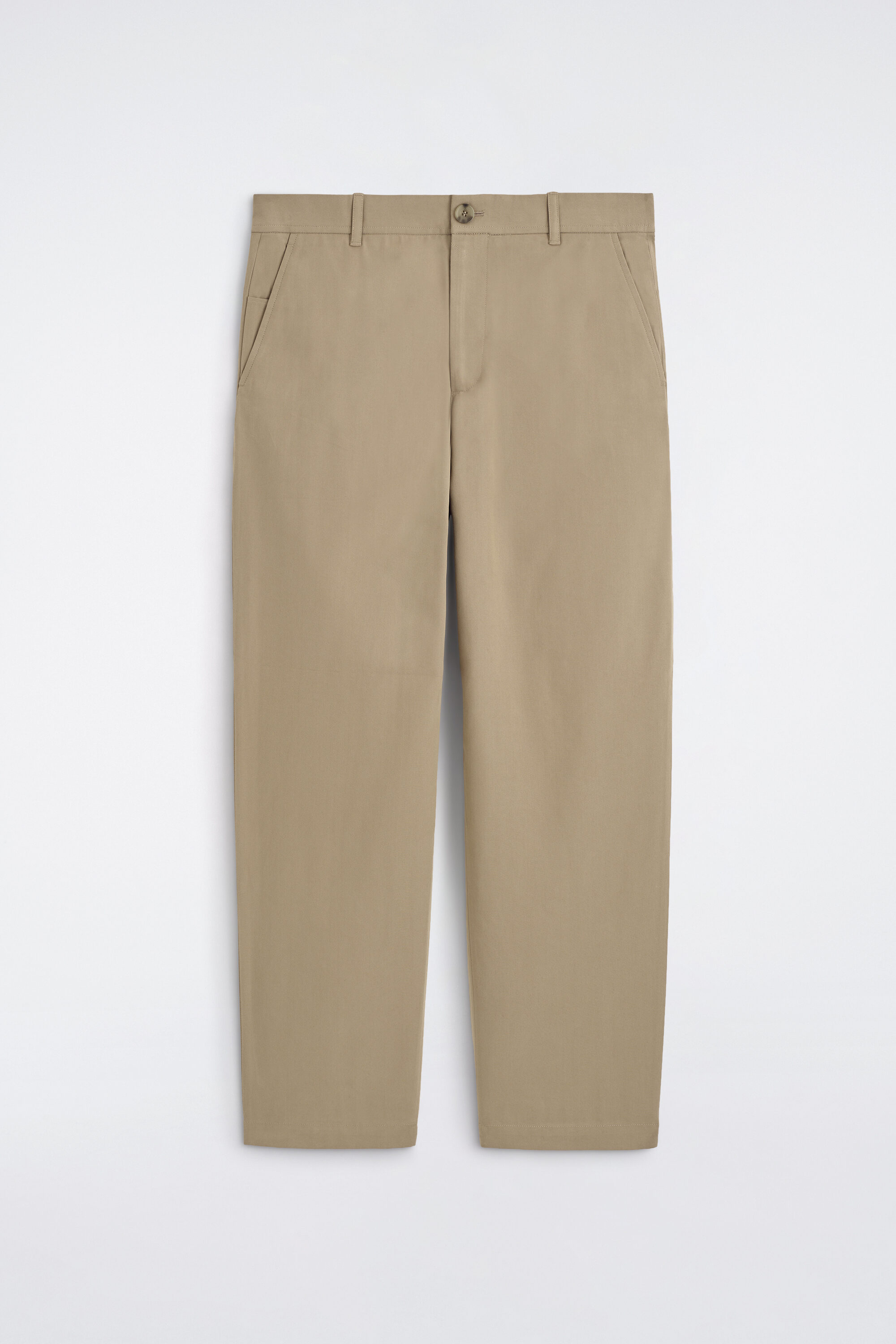 Cotton Regular-Fit Straight-Leg Chinos