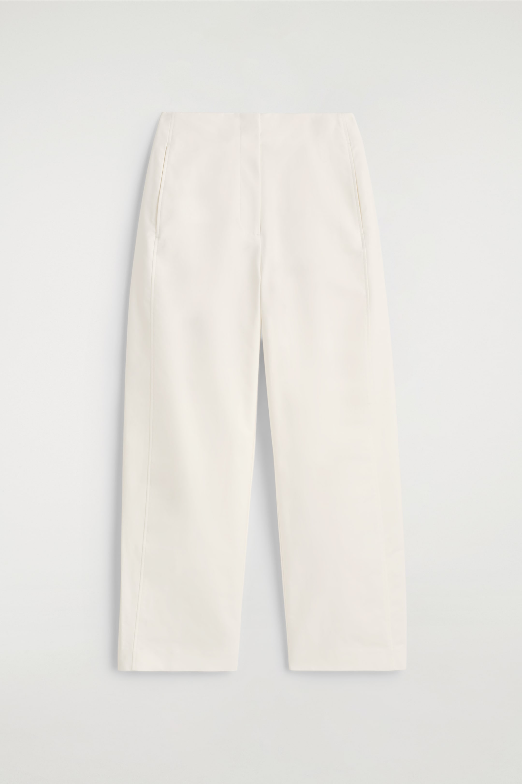 Grösseres Bild ansehen: HOSE AUS PIMA-BAUMWOLLE MIT BARREL-BEIN - WEISS - DAMEN | H&M CH 5