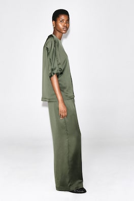 SATIN T-SHIRT — KHAKI 4