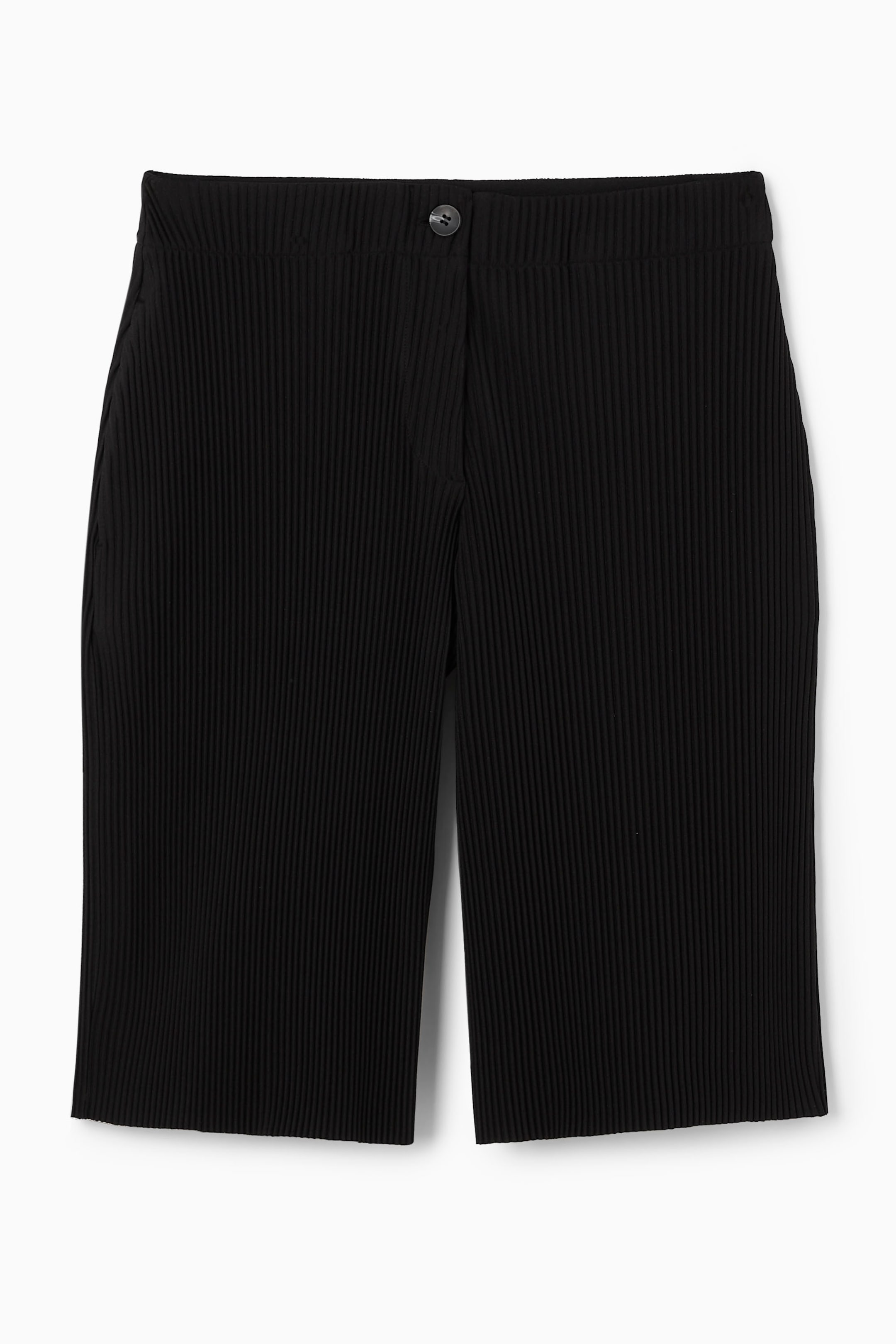 Grösseres Bild ansehen: BERMUDASHORTS MIT FALTEN - SCHWARZ - DAMEN | H&M CH 1
