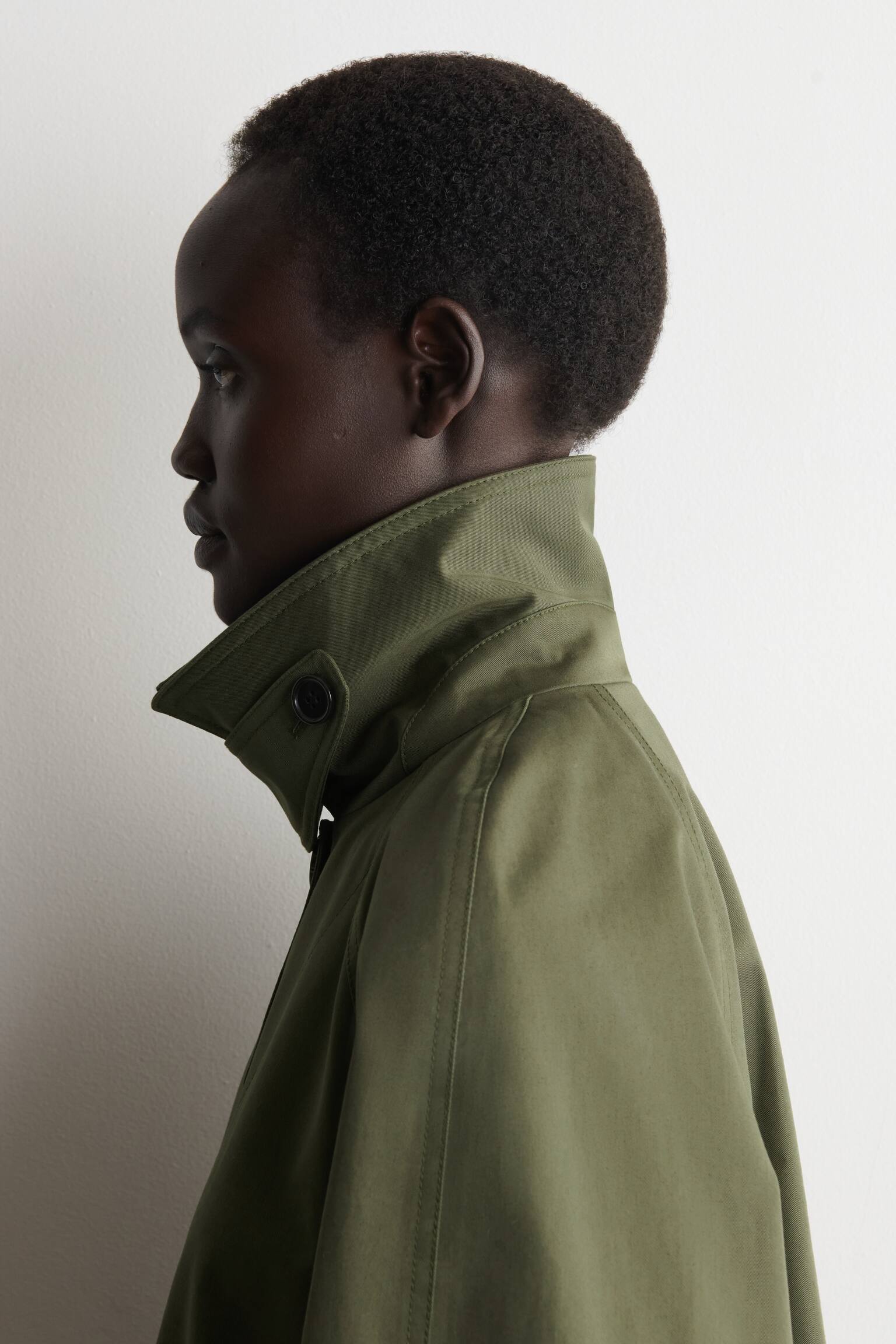 A-lijnjas van katoenen twill - khaki/MARINEBLAUW - 5