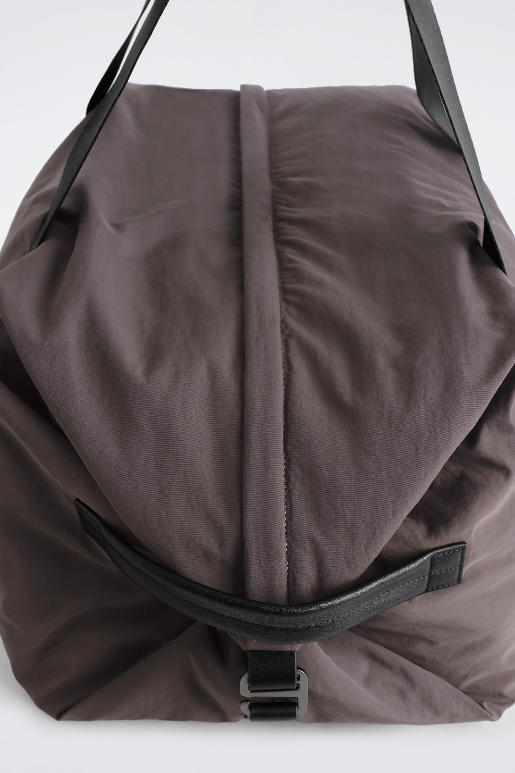 LEATHER-DETAIL DUFFEL BAG - NYLON - thumbnail 10