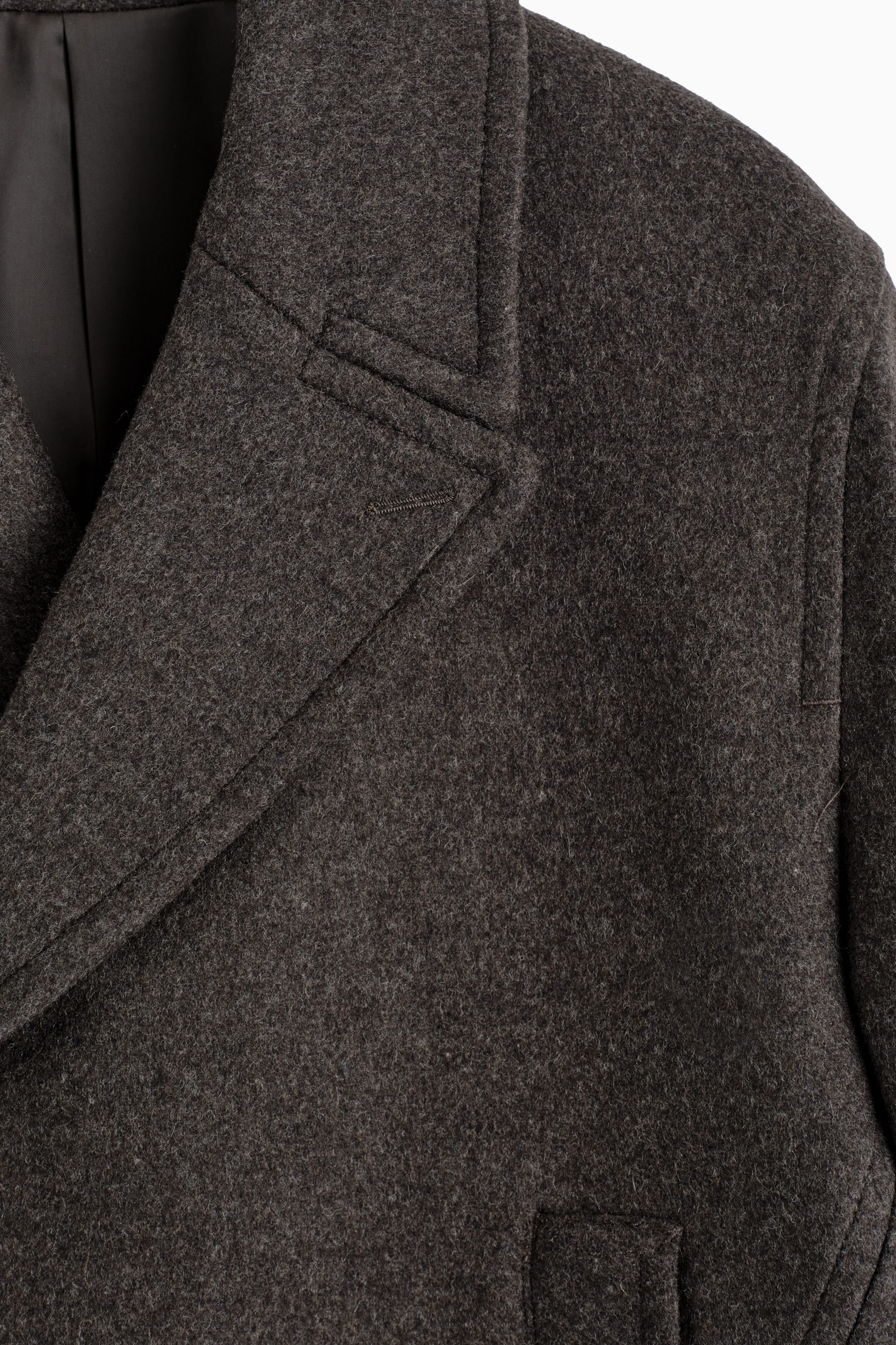 DUBBELKNÄPPT PEA COAT I BOMULL