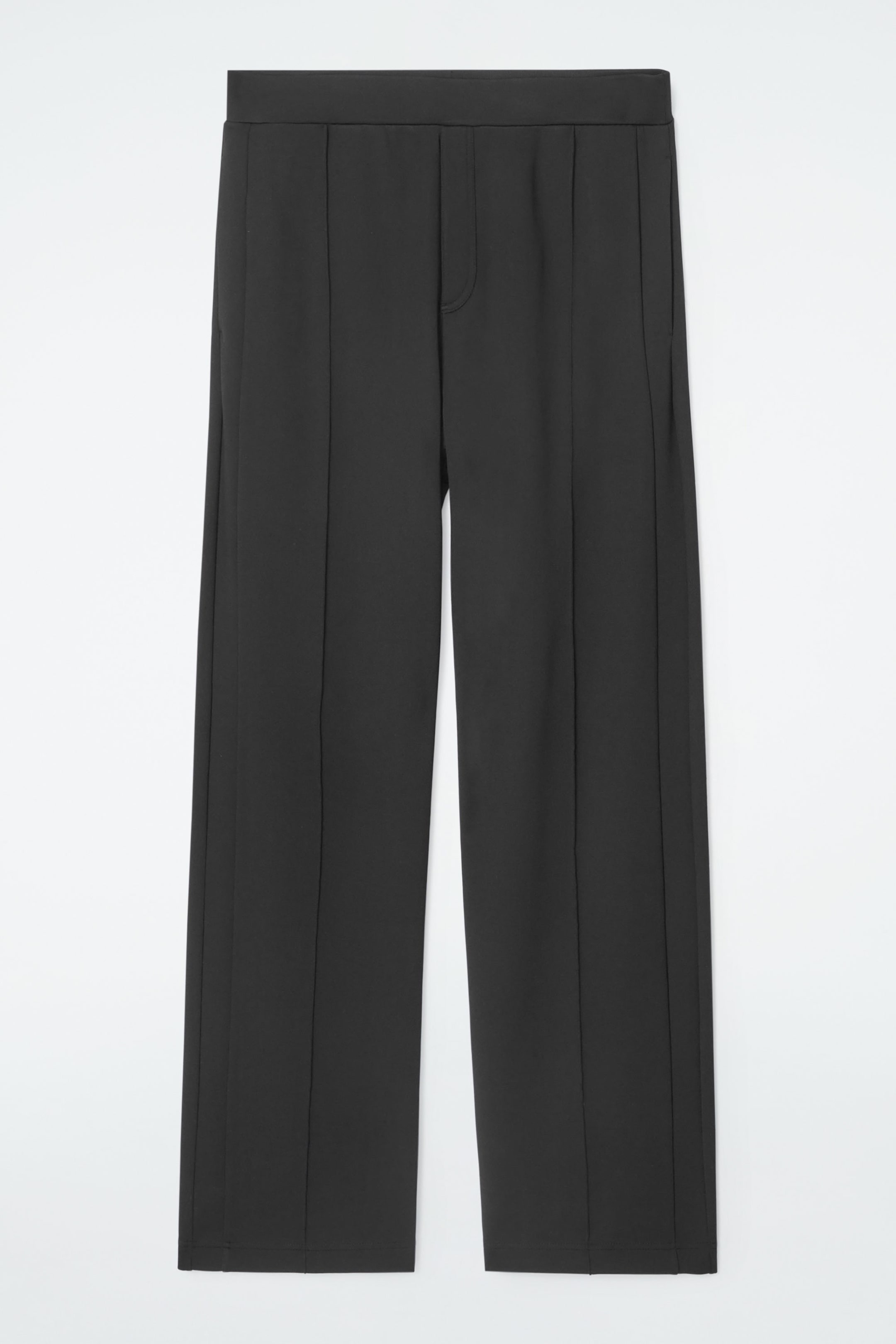 PINTUCKED STRAIGHT-LEG PANTS